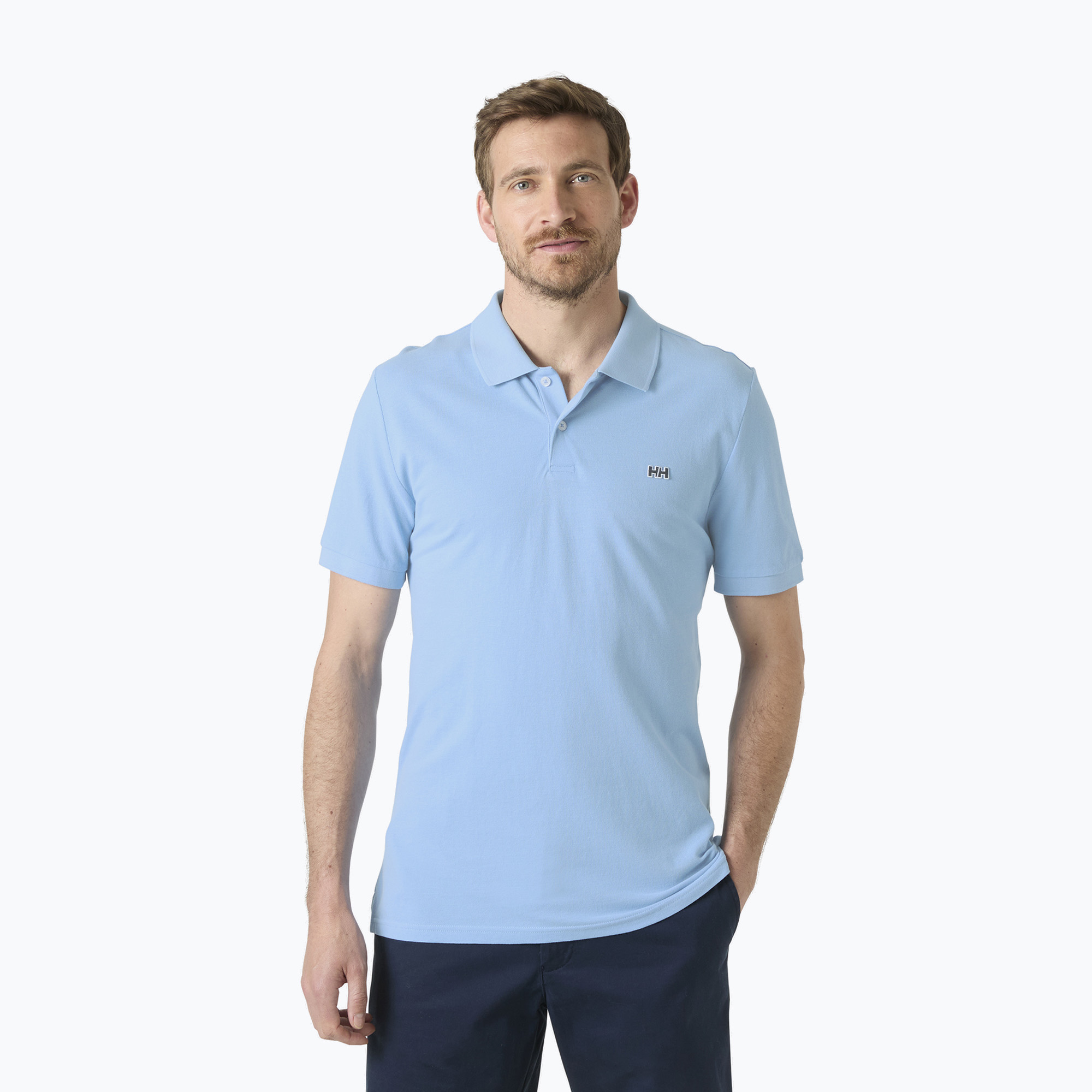 Мъжка поло тениска Helly Hansen Elba Fitted Polo bright blue