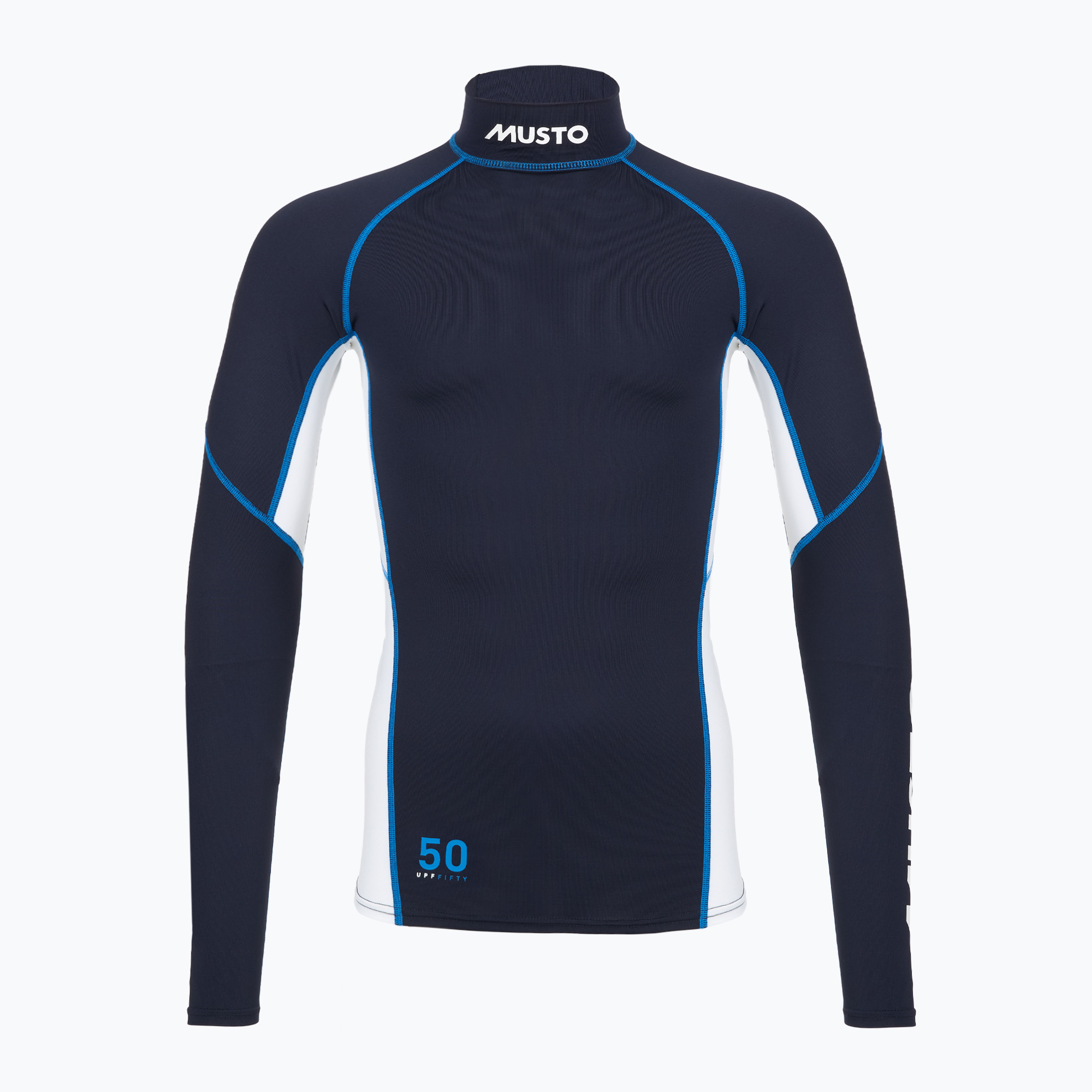 Мъжка блуза с дълъг ръкав за плуване Musto Championship Rash Guard navy/white