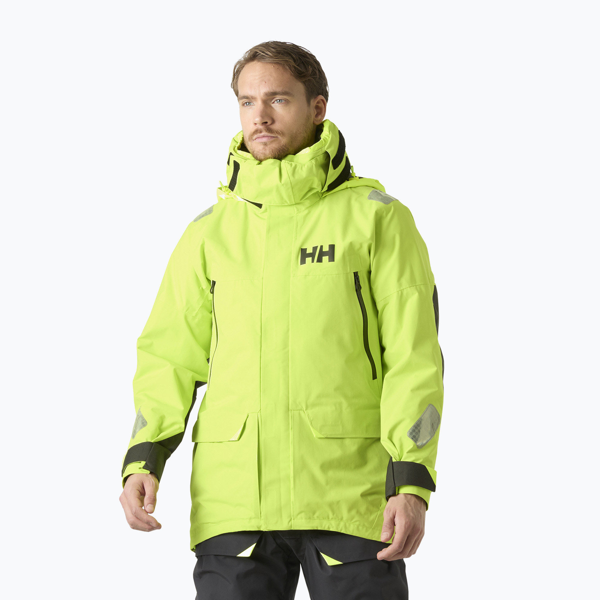 Мъжко яке за ветроходство Helly Hansen Skagen Offshore luminous green