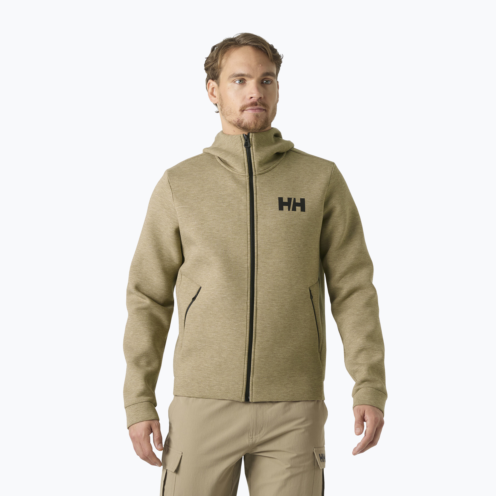 Мъжки суитшърт за ветроходство Helly Hansen HP Ocean Full Zip 2.0 sepia melange