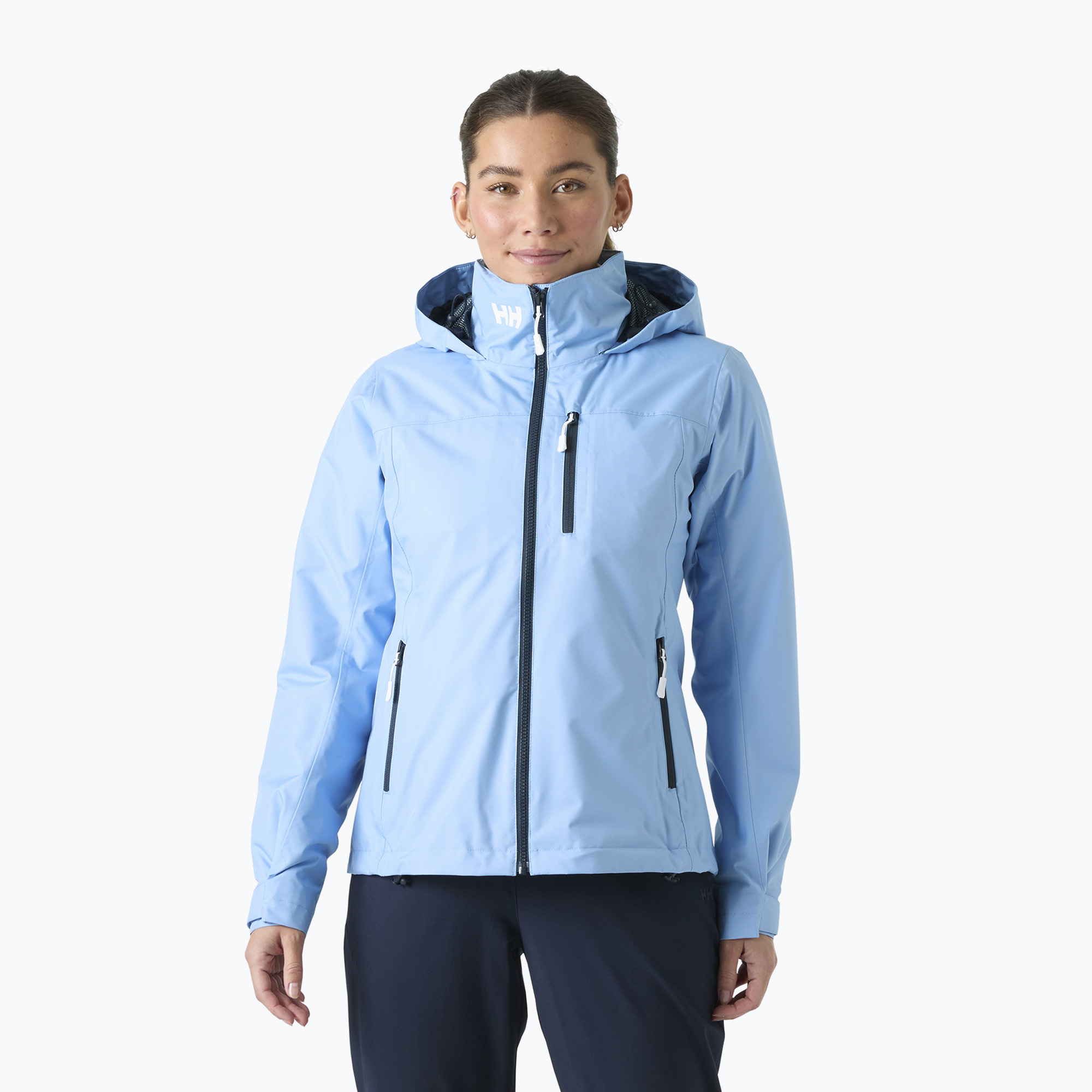 Дамско яке за ветроходство Helly Hansen Crew Hooded Midlayer 2.0 bright blue