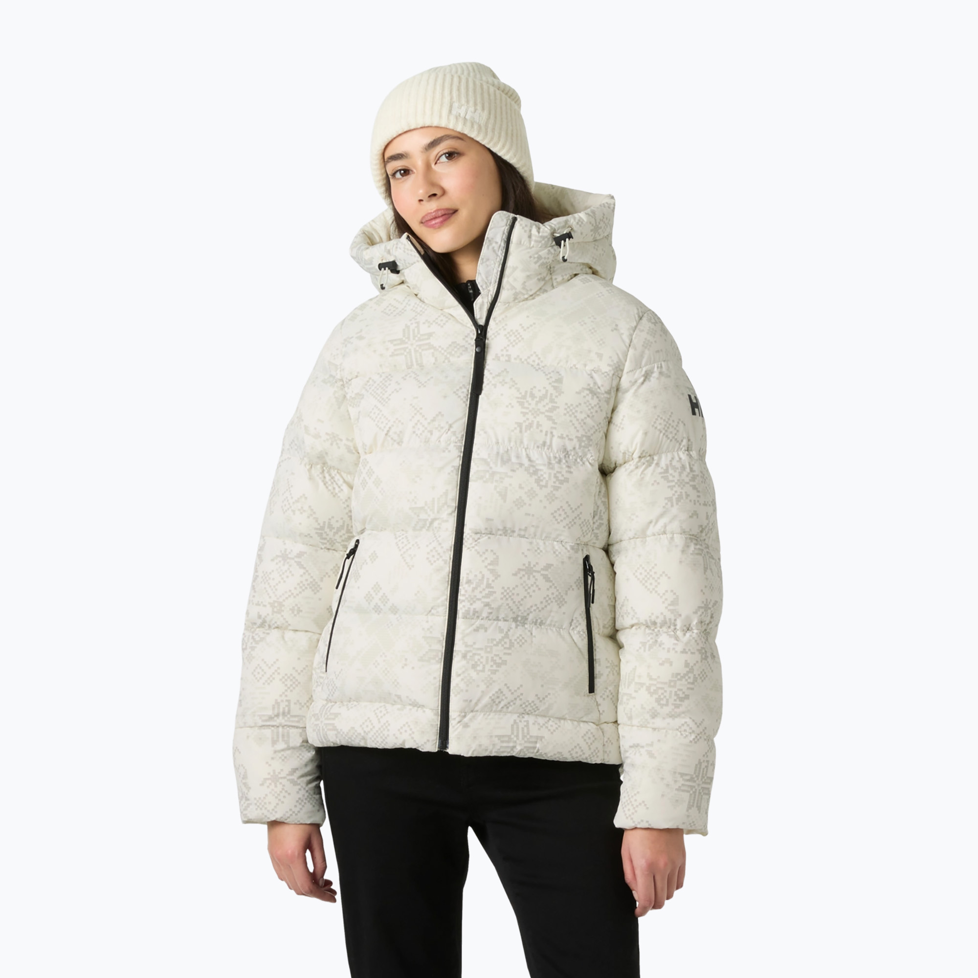 Geacă izolată pentru femei Helly Hansen Active Puffy cream new nordic aop