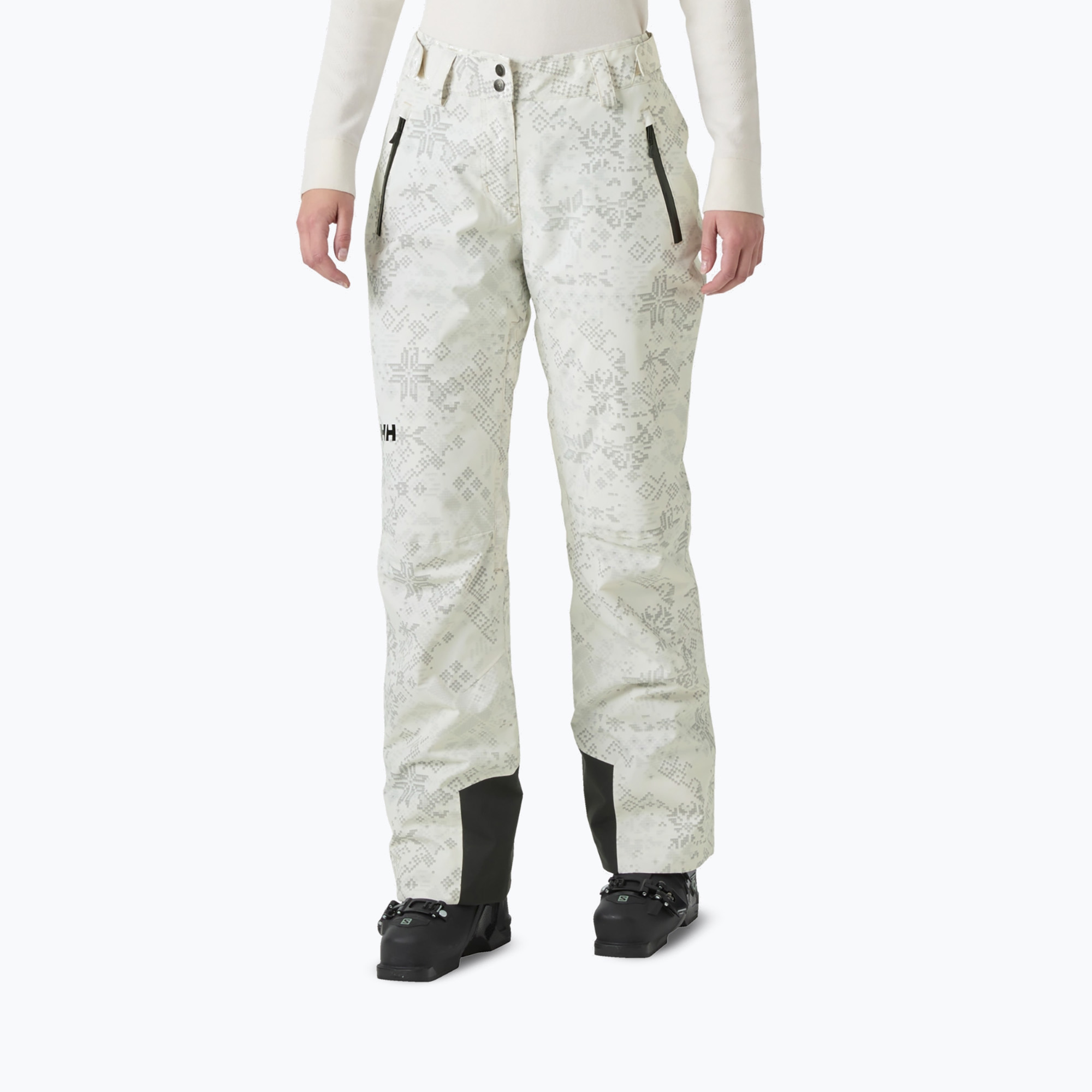 Pantaloni de schi pentru femei Helly Hansen Legendary Insulated cream new nordic aop