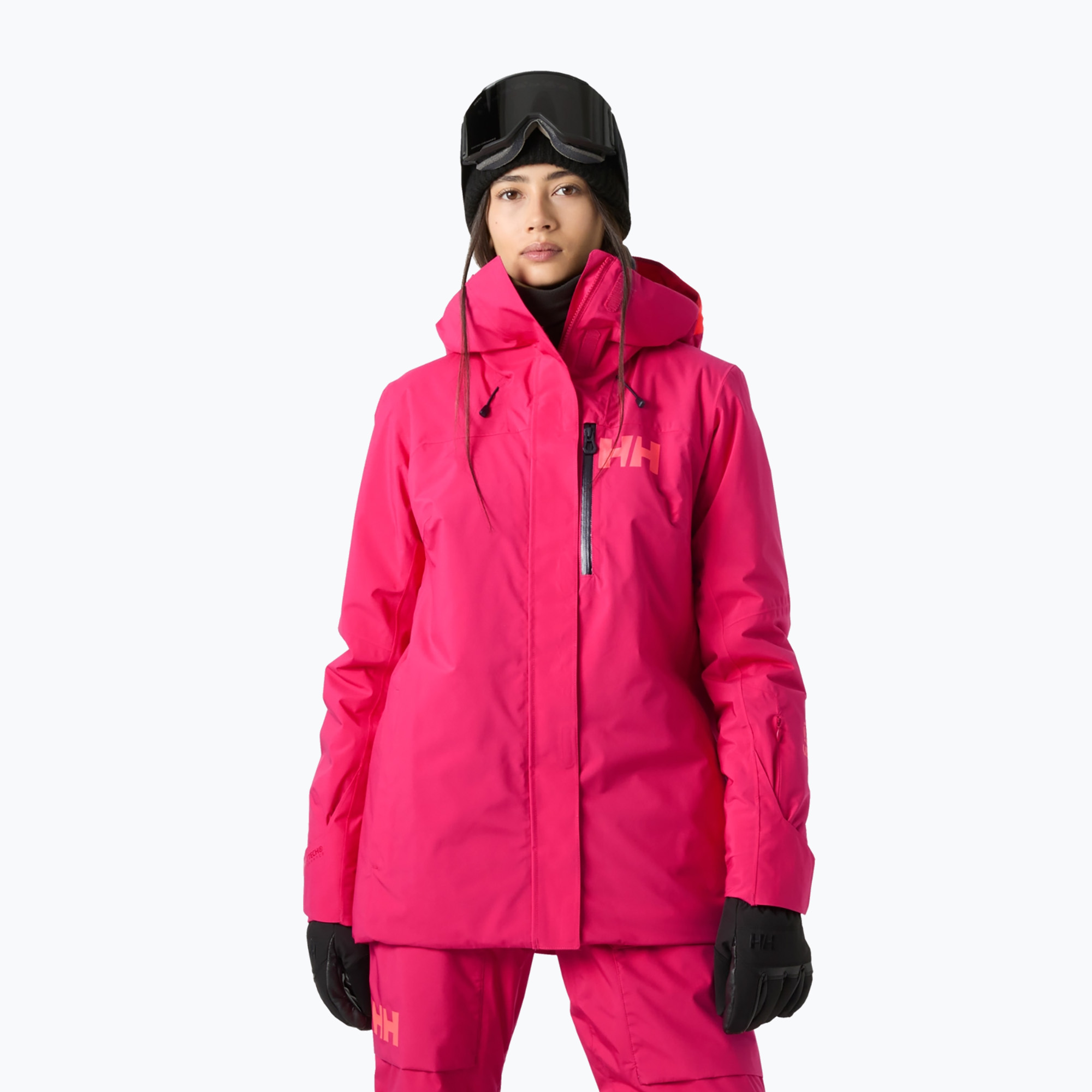 Geacă de schi pentru femei Helly Hansen Powshot cranberry