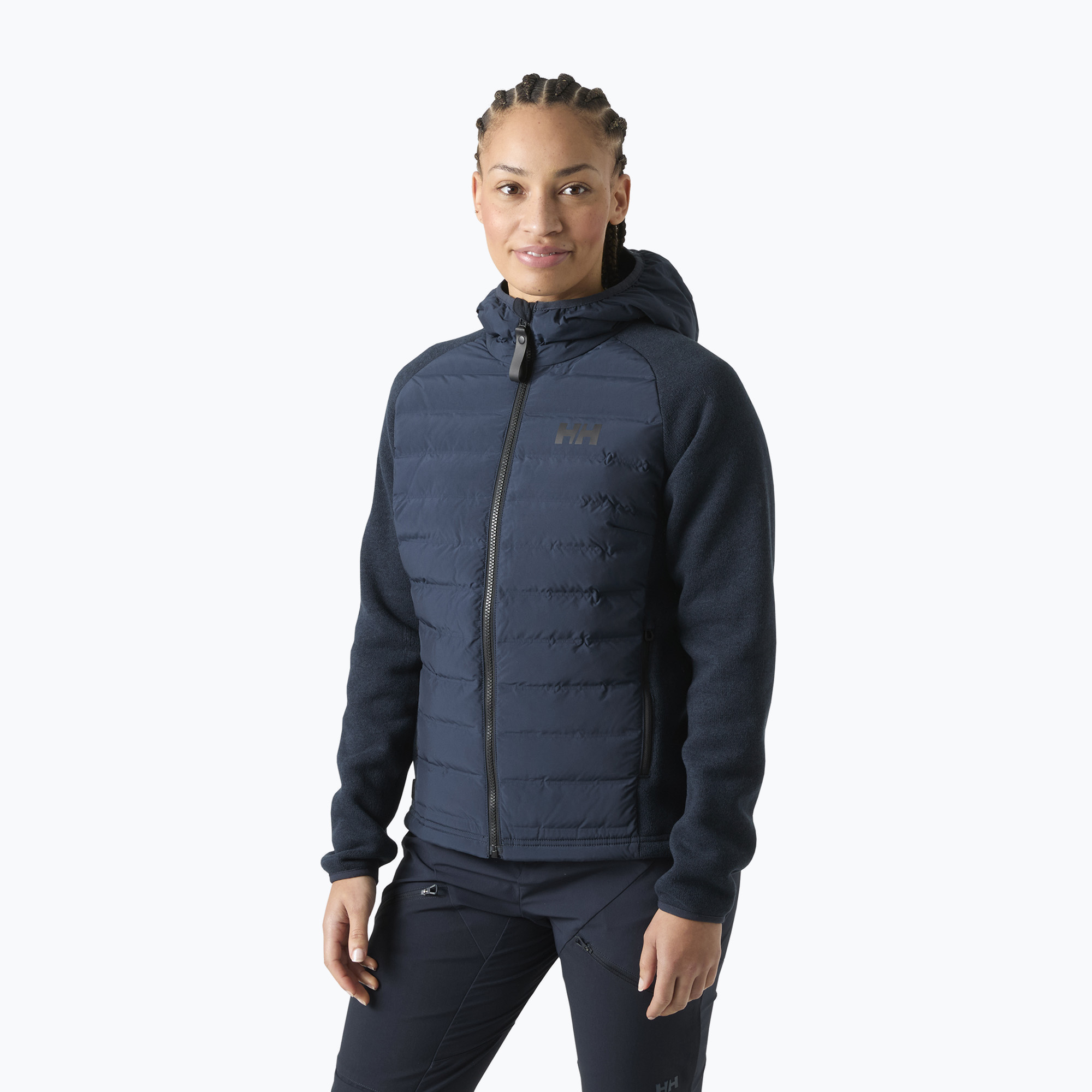 Дамско хибридно яке Helly Hansen Skagen Hybrid Knit Insulator navy