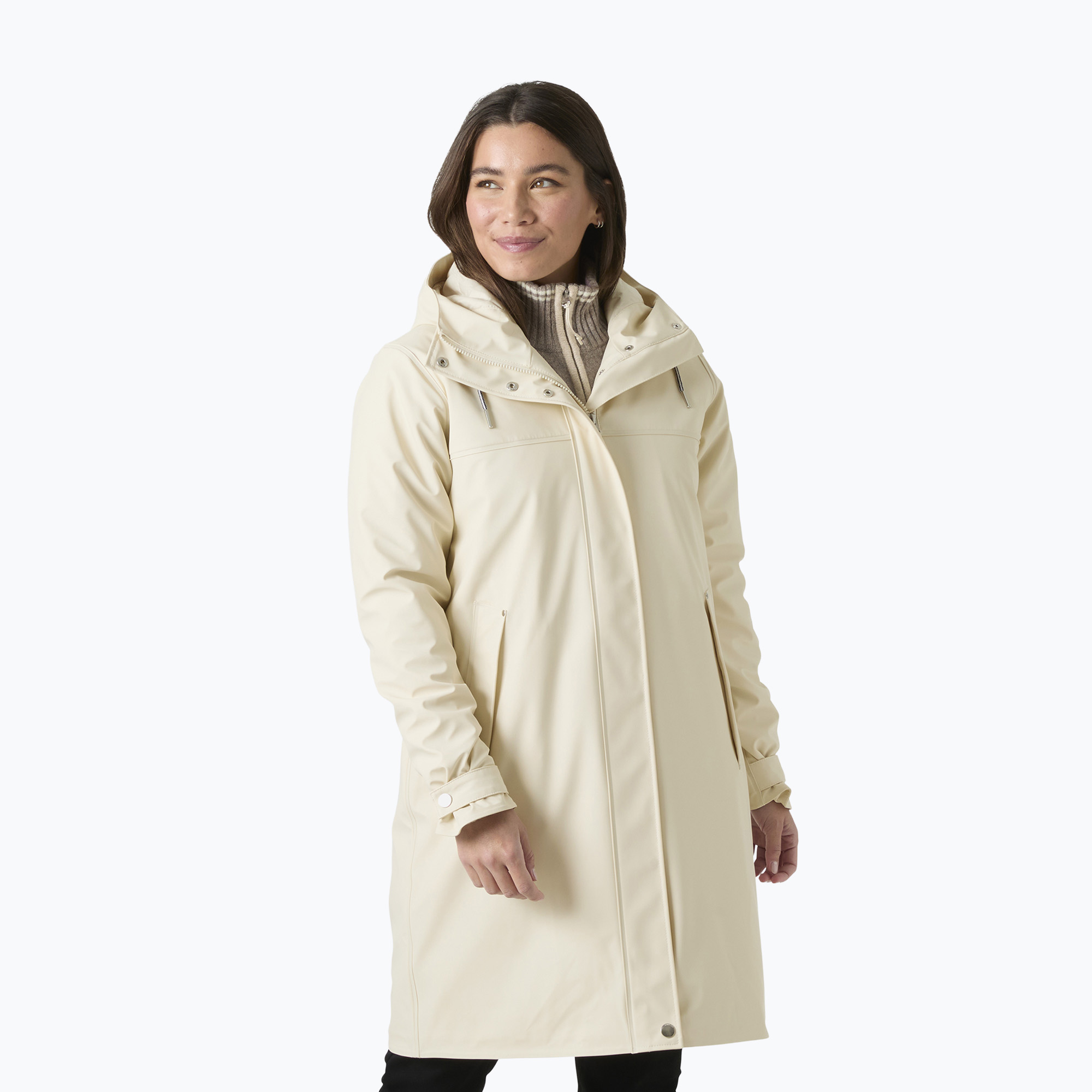 Дамски дъждобран Helly Hansen Moss Ins Pu Coat cream