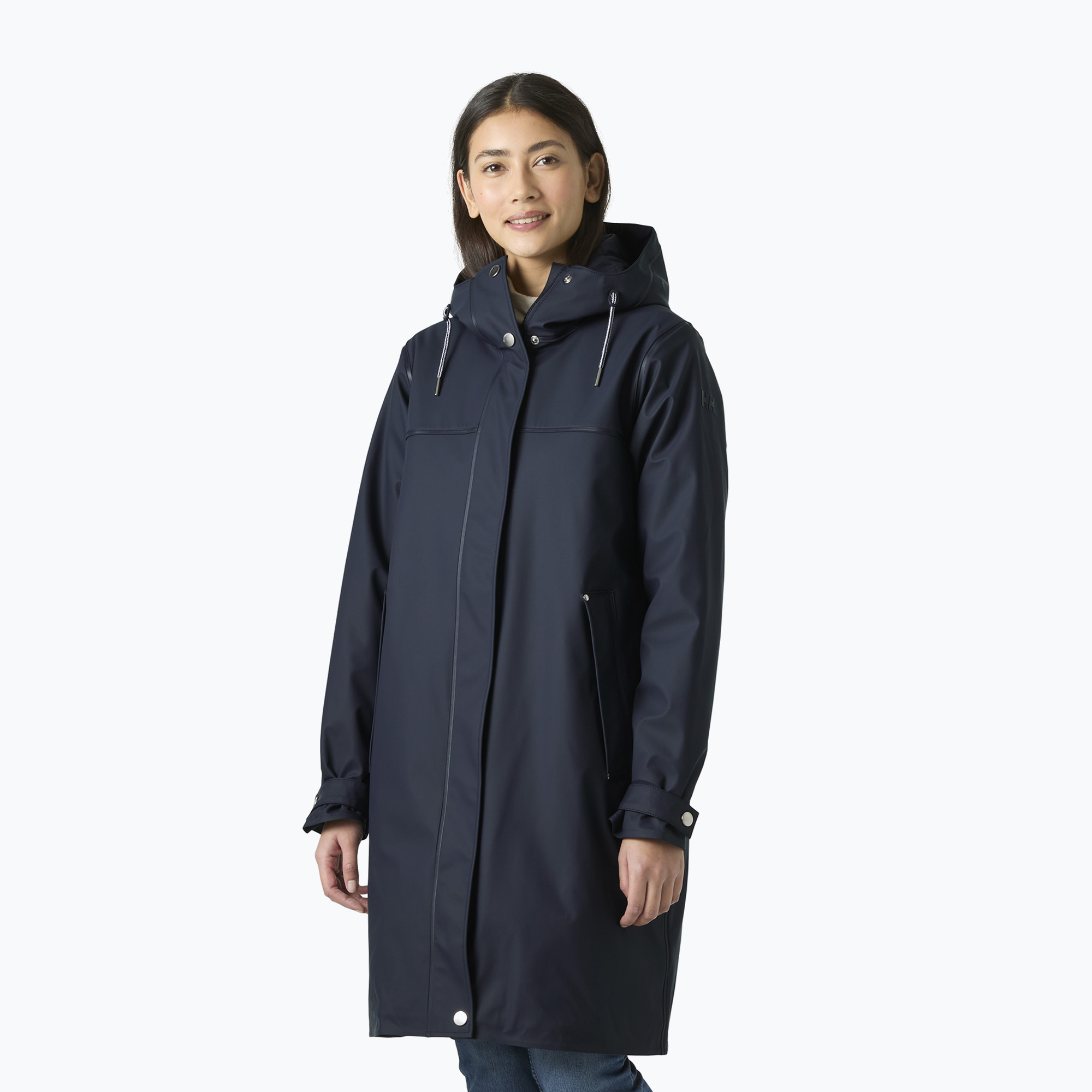 Pardesiu de ploaie pentru femei Helly Hansen Moss Ins Pu Coat navy