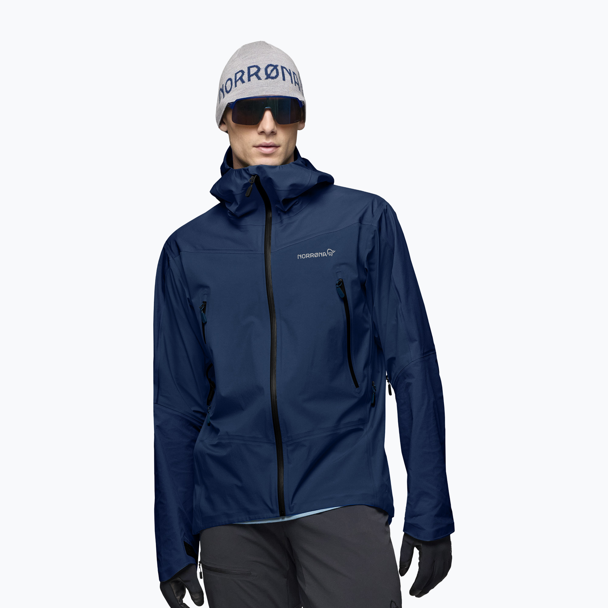 Мъжко яке за дъжд NORRONA Falketind Gore-Tex indigo night