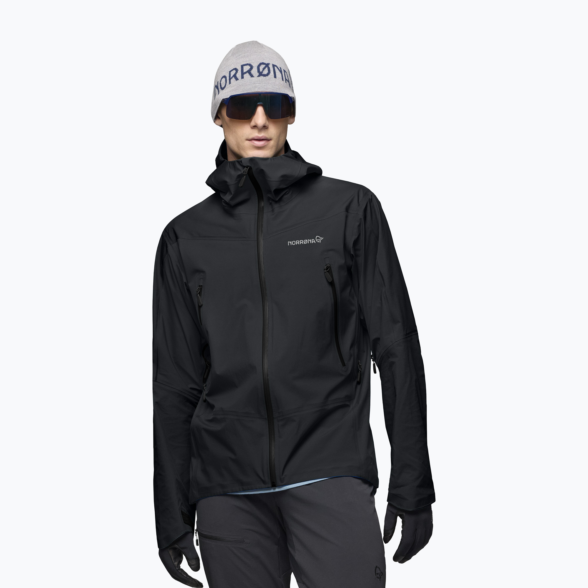 Мъжко яке за дъжд NORRONA Falketind Gore-Tex caviar black