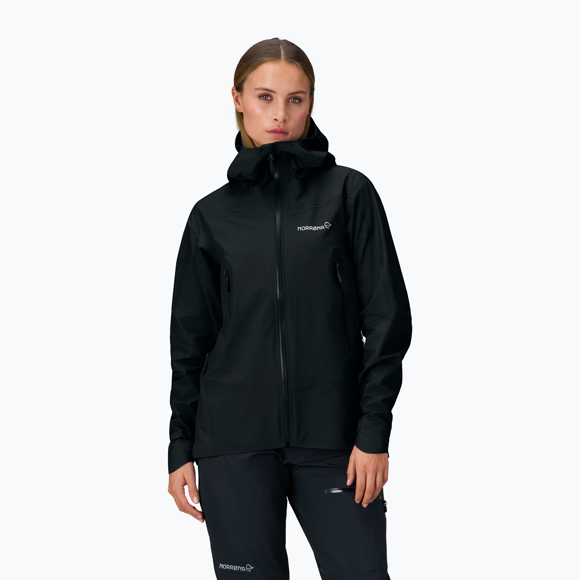 Дамско яке за дъжд NORRONA Falketind Gore-Tex cavlar black