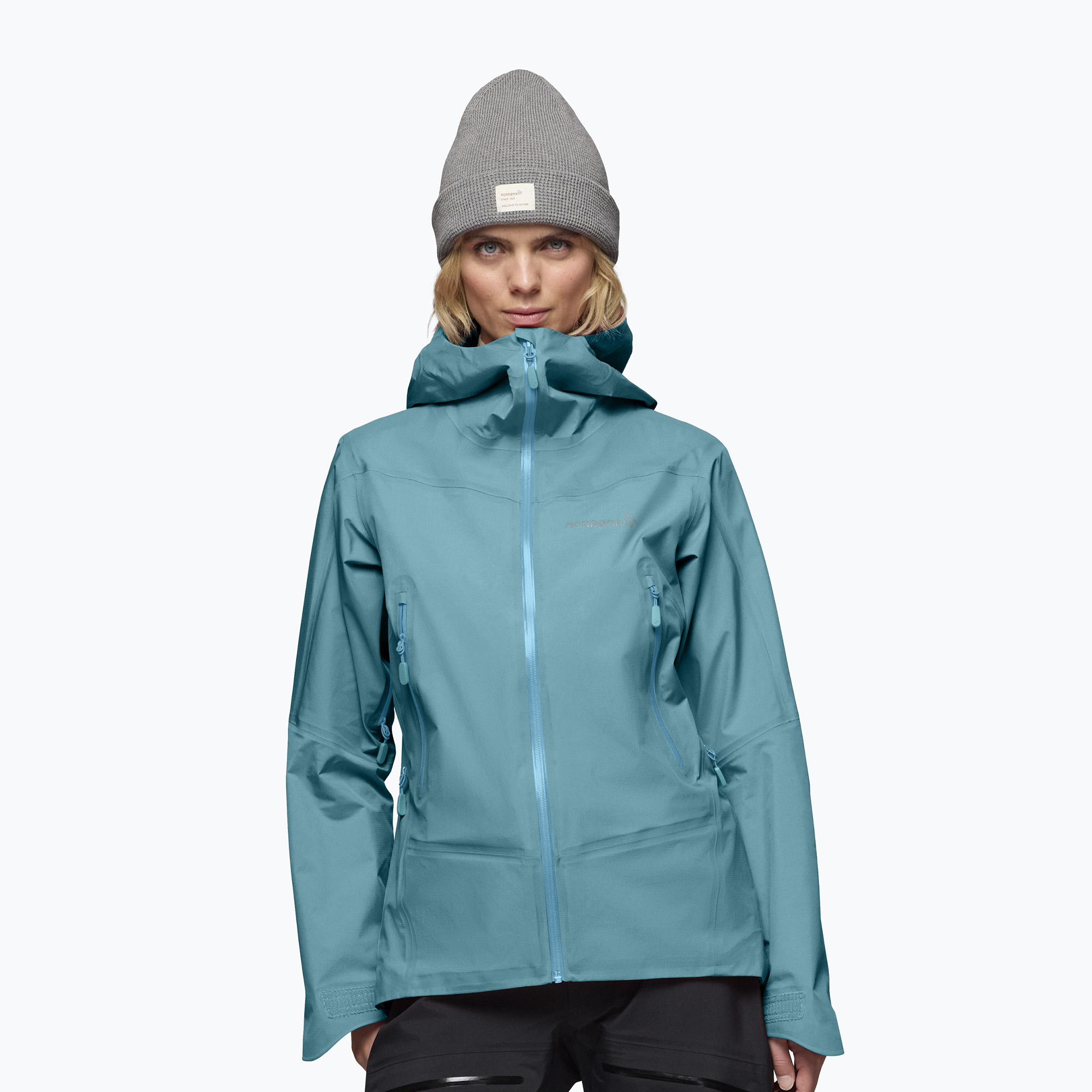 Дамско яке за дъжд NORRONA Falketind Gore-Tex brittany blue