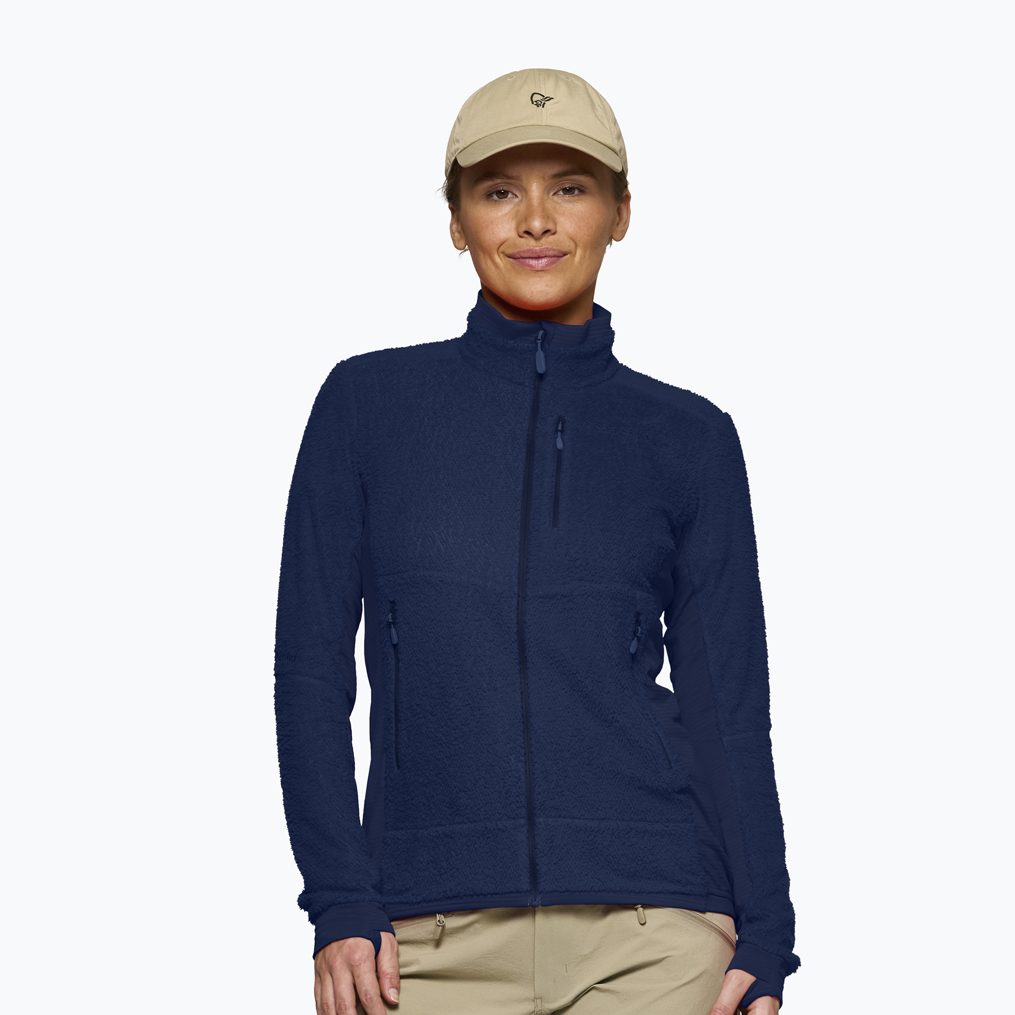 Дамски поларен суитшърт NORRONA Falketind Warm1 Active indigo night