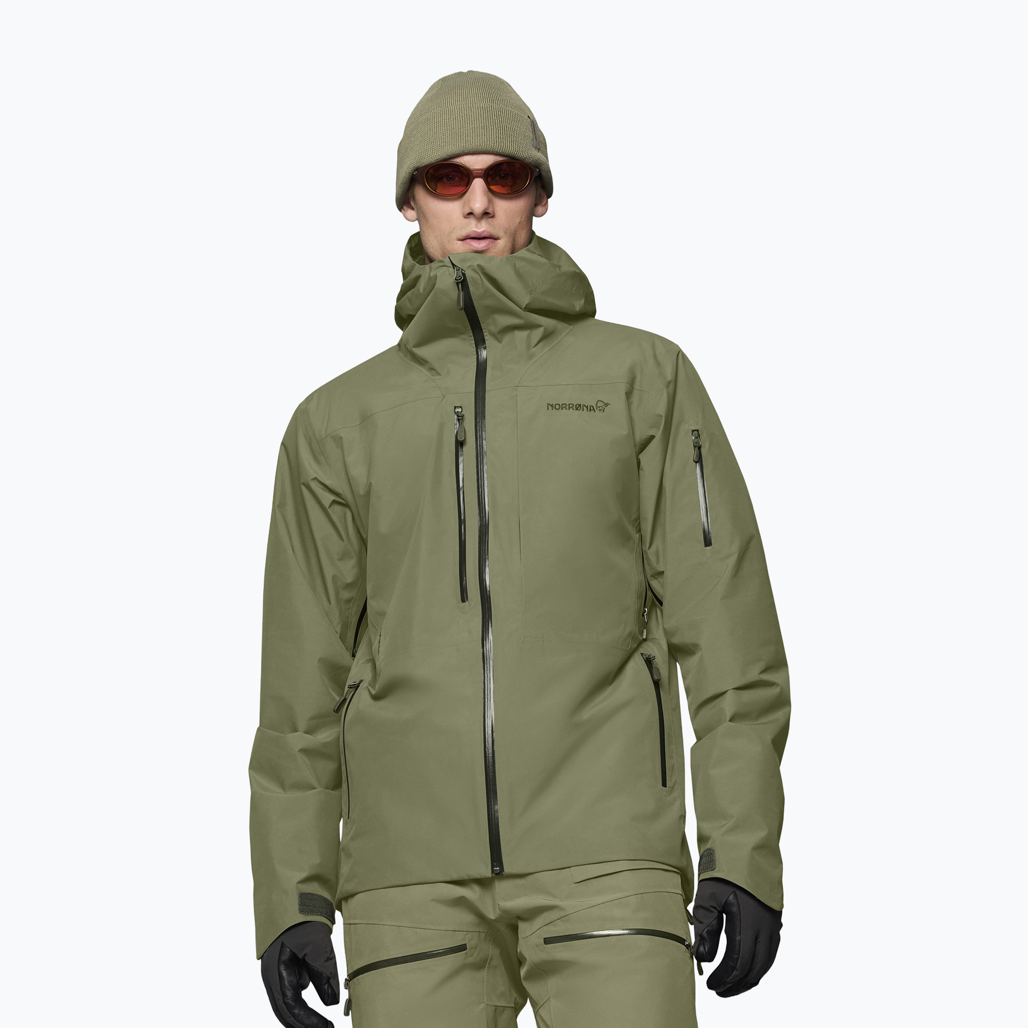Мъжко скиорско яке NORRONA Lofoten Gore-Tex Insulated deep lichen green