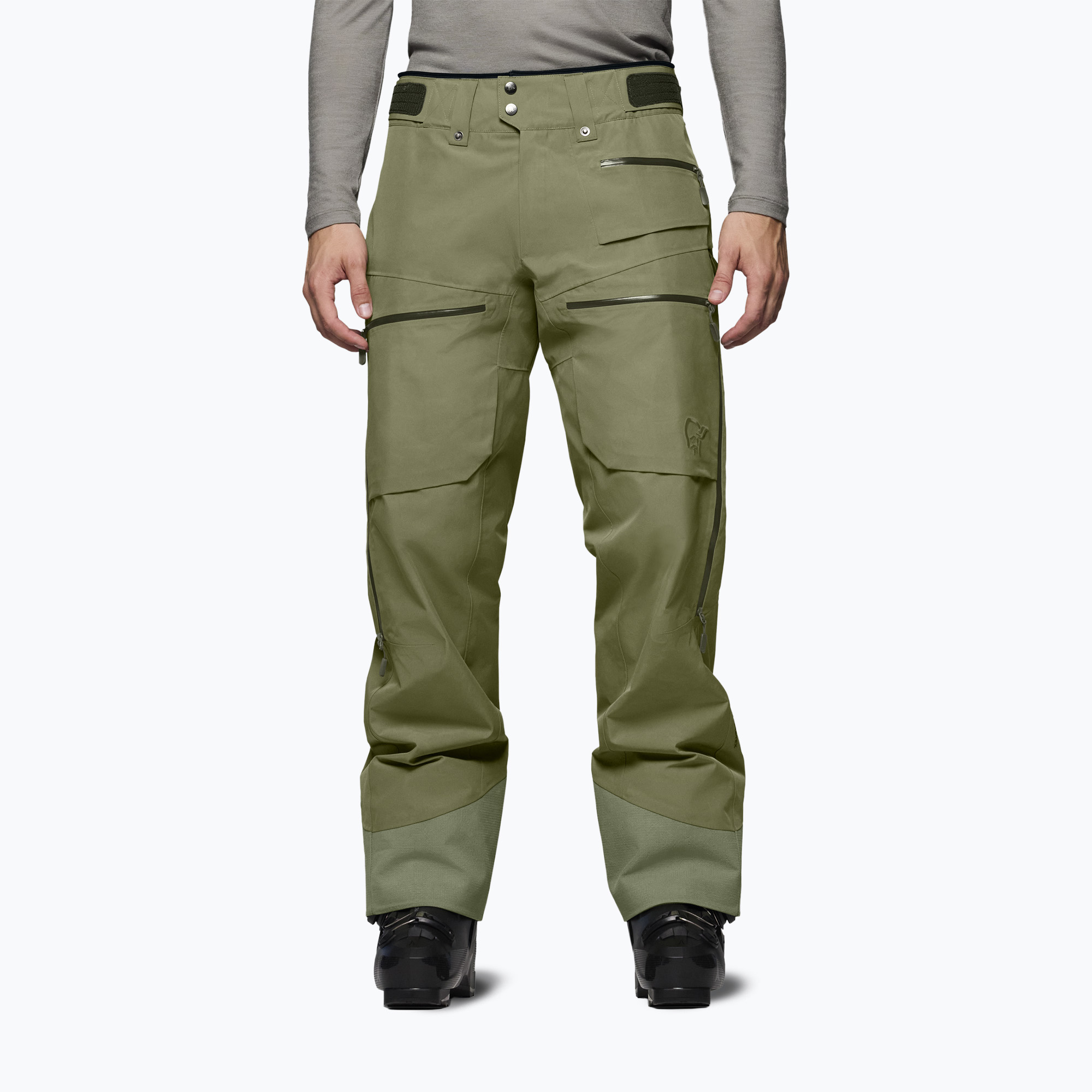 Pantaloni de schi pentru bărbați Norrona Lofoten Gore-Tex Insulated deep lichen green