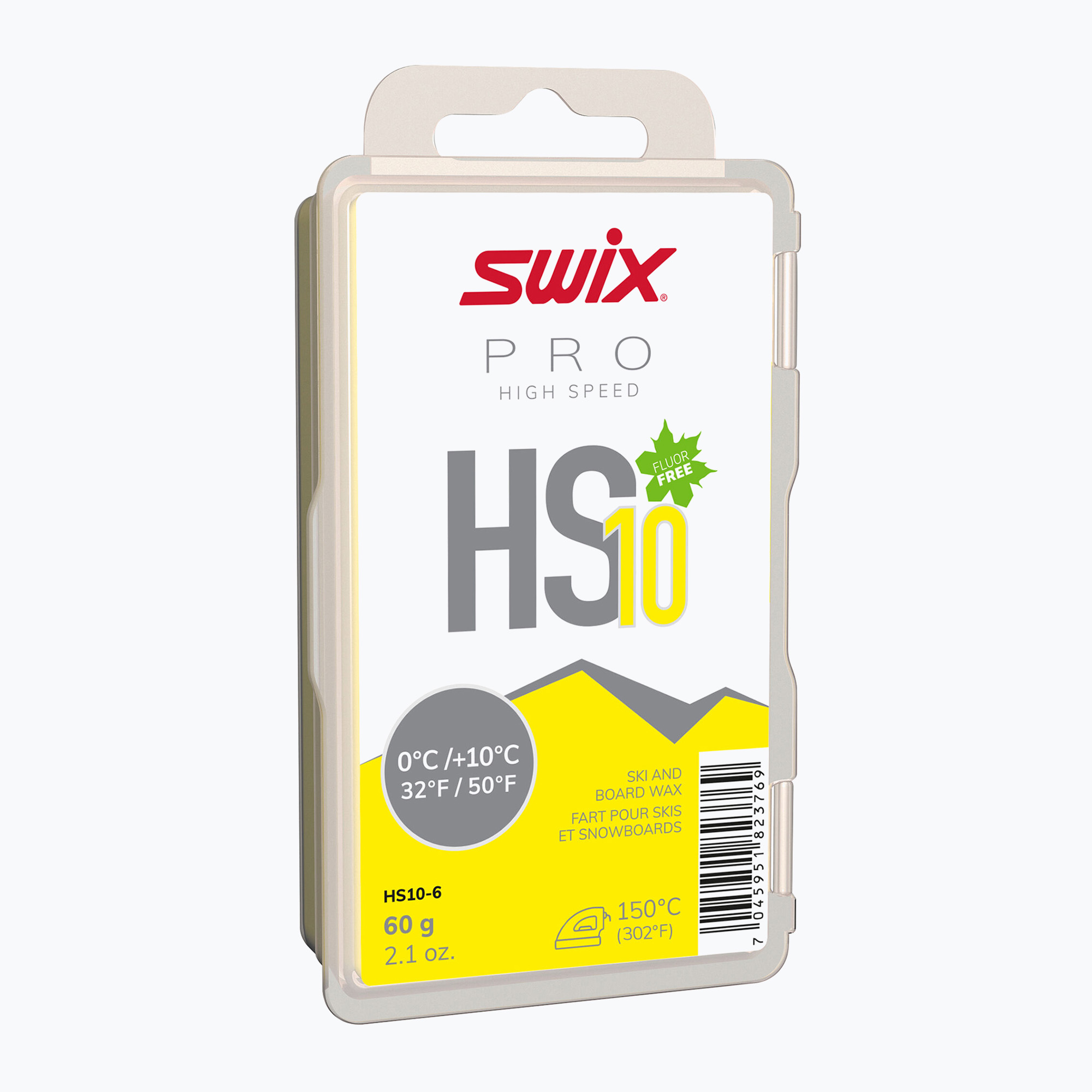 Wachs für Skier Swix HS10 Yellow 0°C/ 10°C 60 g