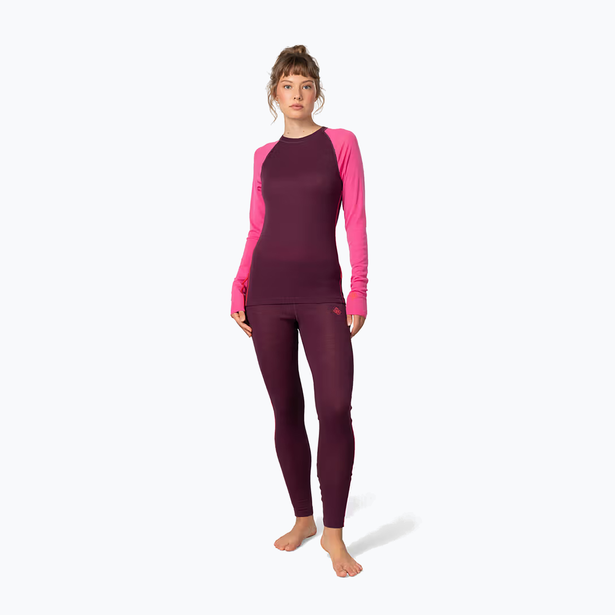 Set de lenjerie termoactivă pentru femei KARI TRAA Kaia wine
