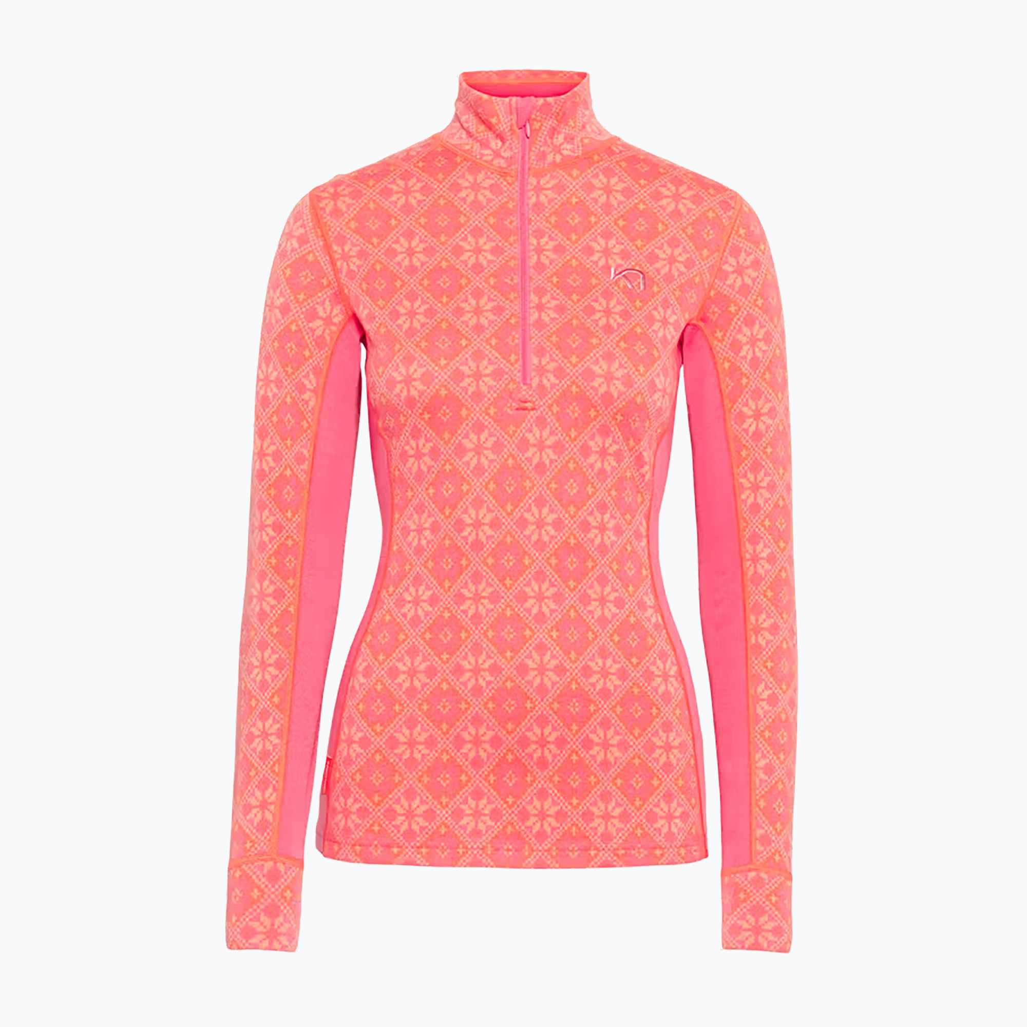 Dámska termo bielizeň KARI TRAA Rose Half Zip bubblegum
