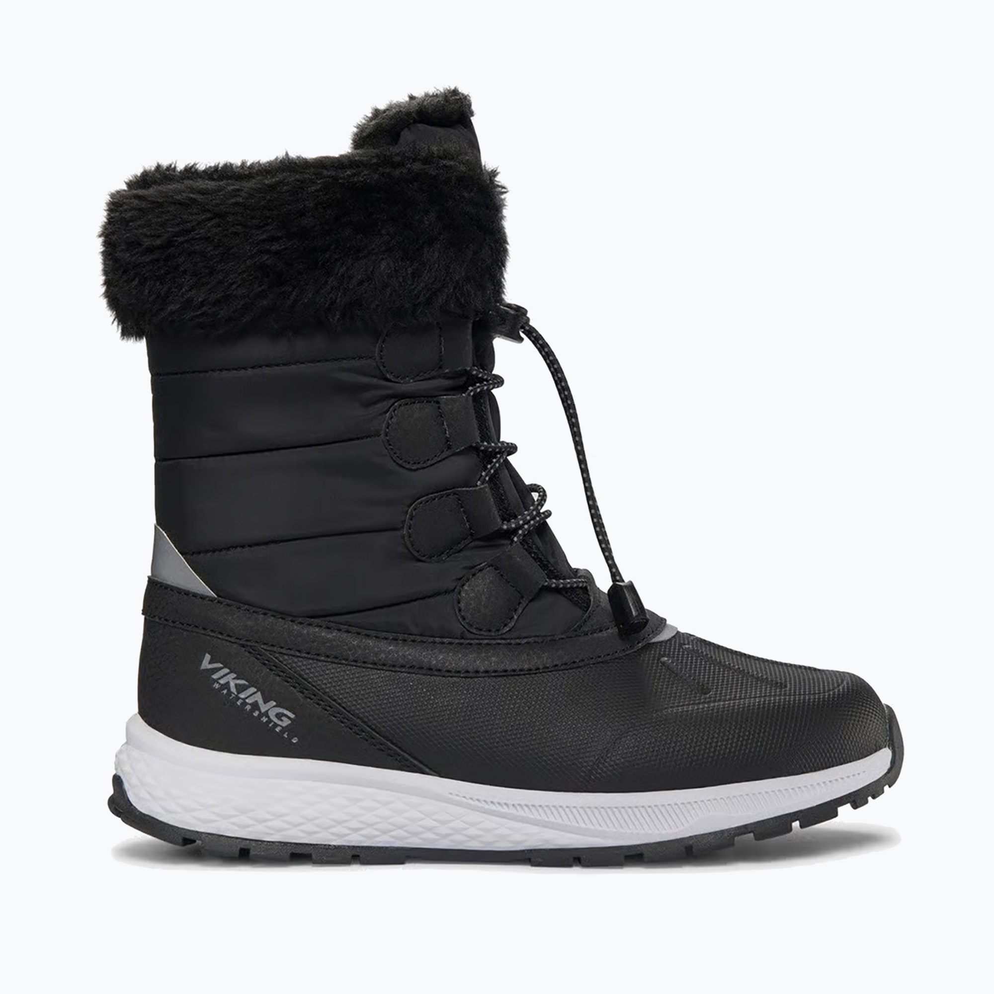 Śniegowce dziecięce Viking Footwear Equip Warm Waterproof Zip black/granite 