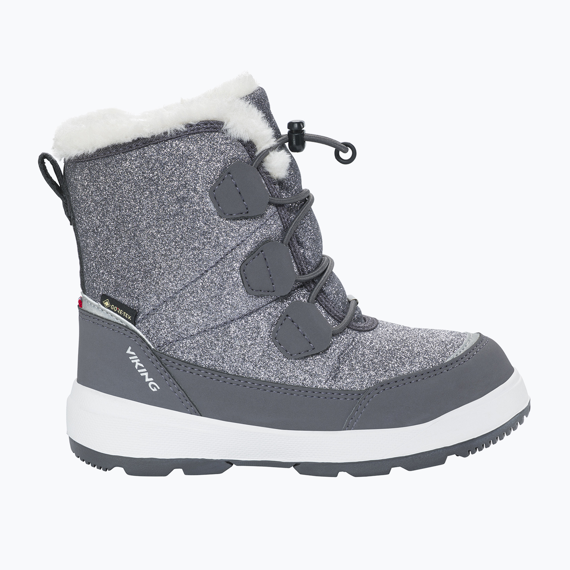 Детски ботуши за сняг Viking Footwear Toasty Glitter Warm Gore-Tex Zip dark grey