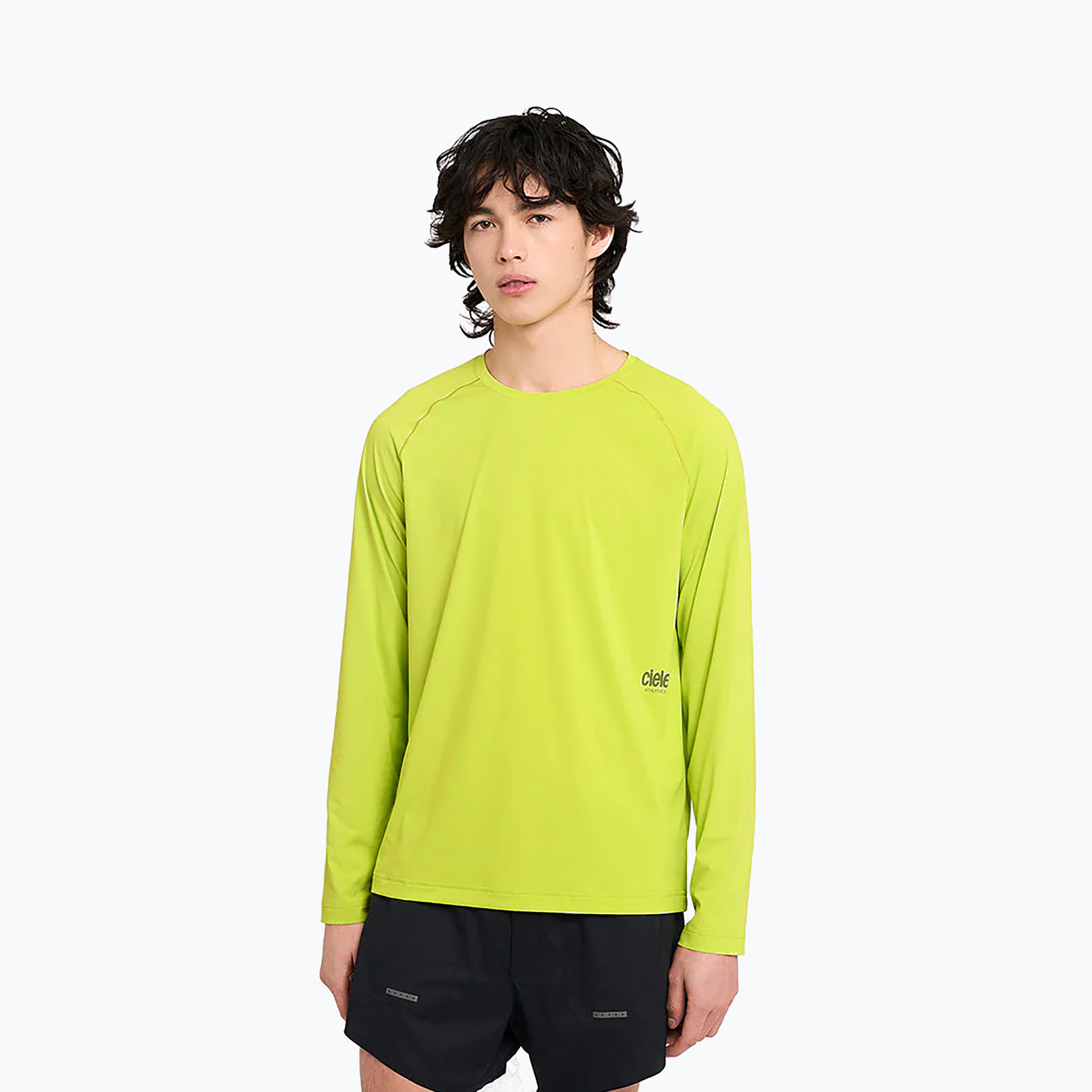 Longsleeve do biegania męski Ciele Athletics DLY lime green 