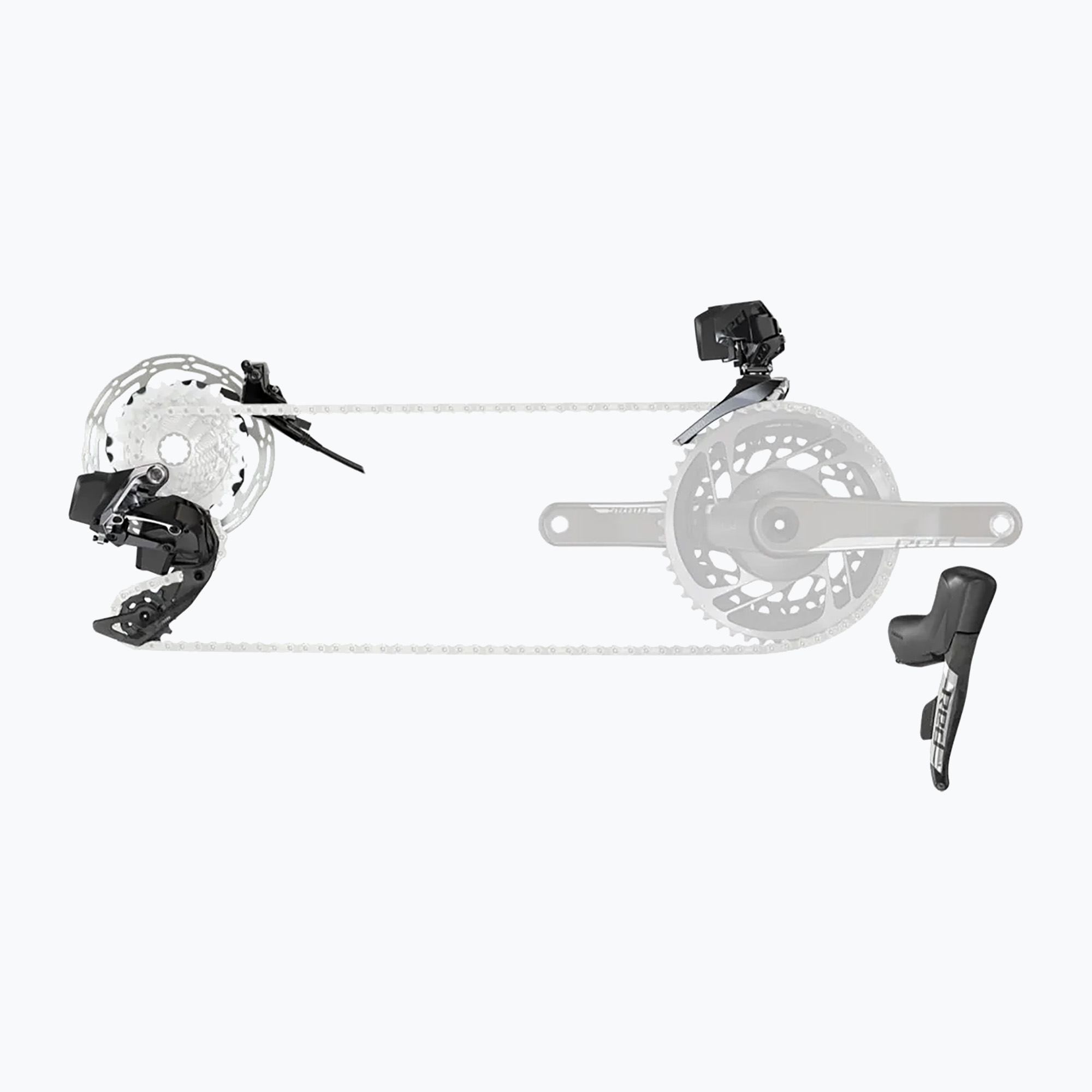 Група аксесоари SRAM Red eTap AXS HRD 2x12rz black 00.7918.078.010