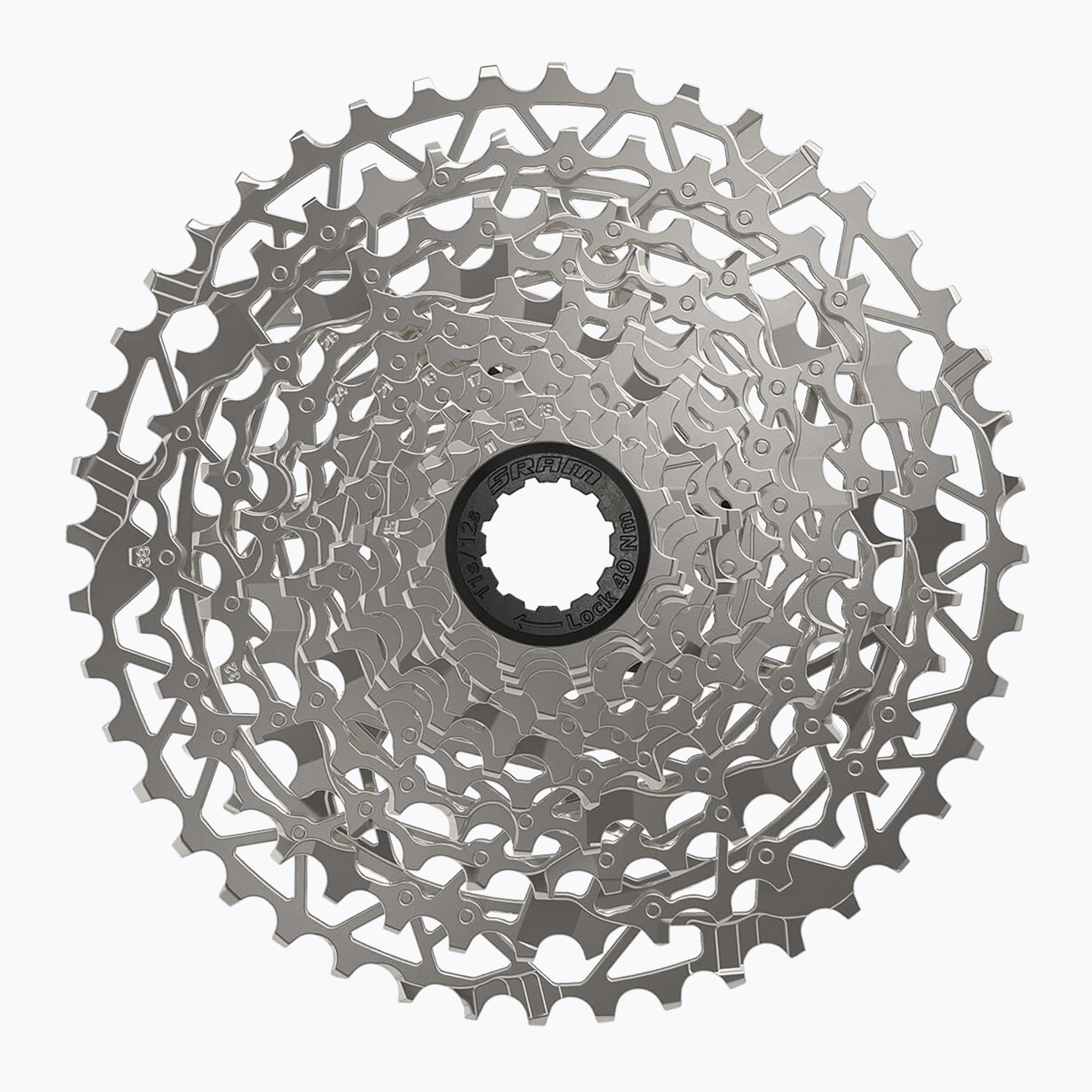 SRAM AM CS PG 1231 D1 XPLR 12rz 11-44T argento cassetta per bicicletta (12 rz / 11-44T) (AM CS PG 1231 D1 XPLR 12rz 11-44T 00.2418.132.001)