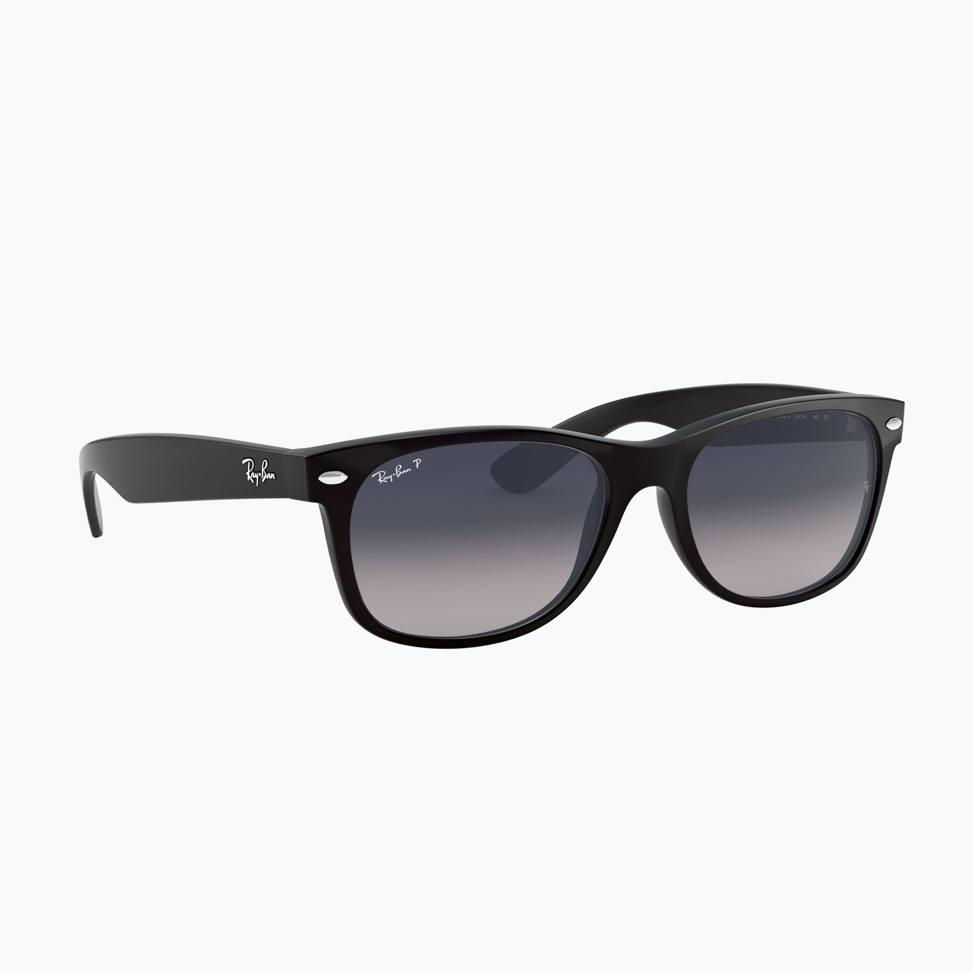 Okulary przeciwsłoneczne Ray-Ban New Wayfarer Classic black matt/blue gradient 