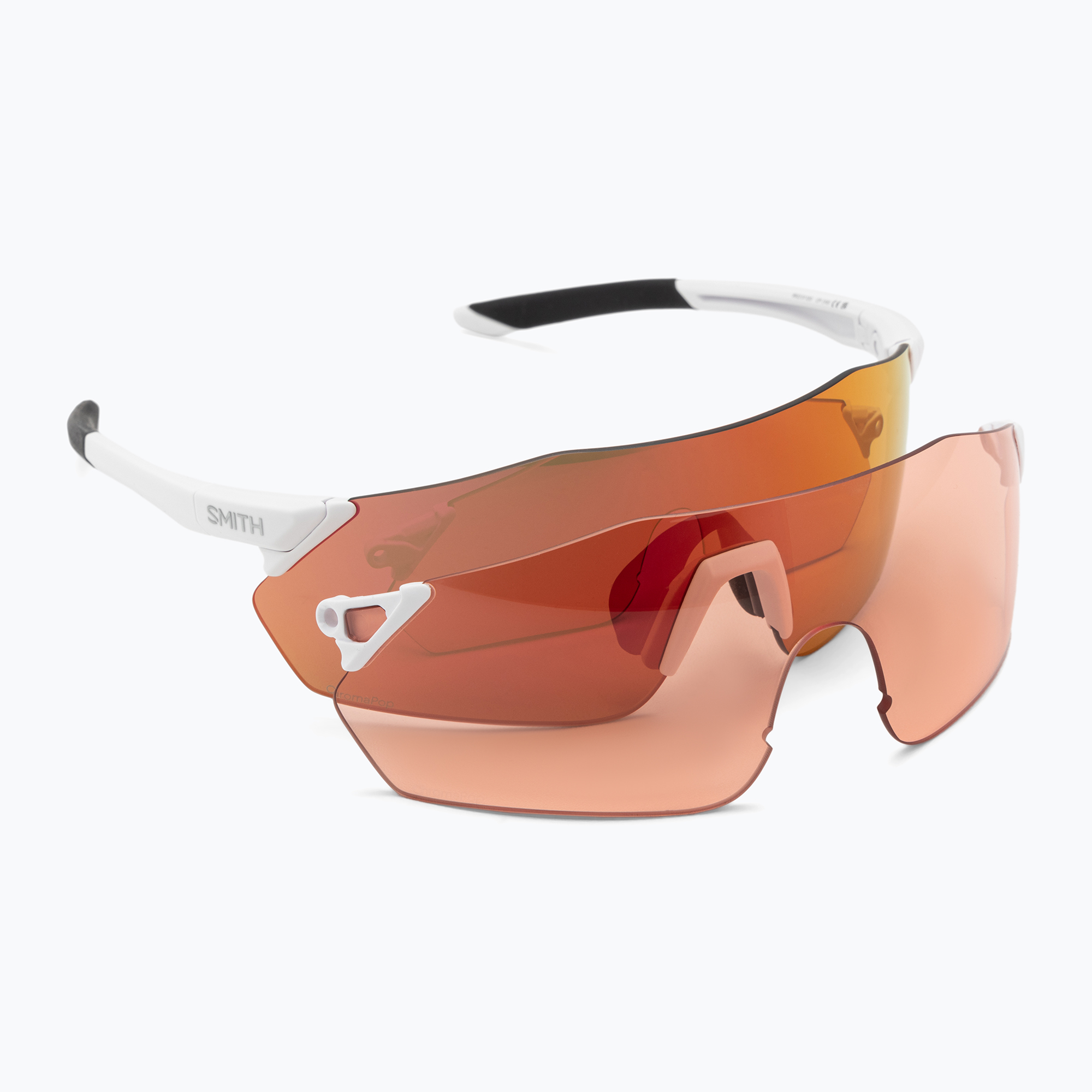 Smith Reverb matte white/chromapop red mirror sunglasses
