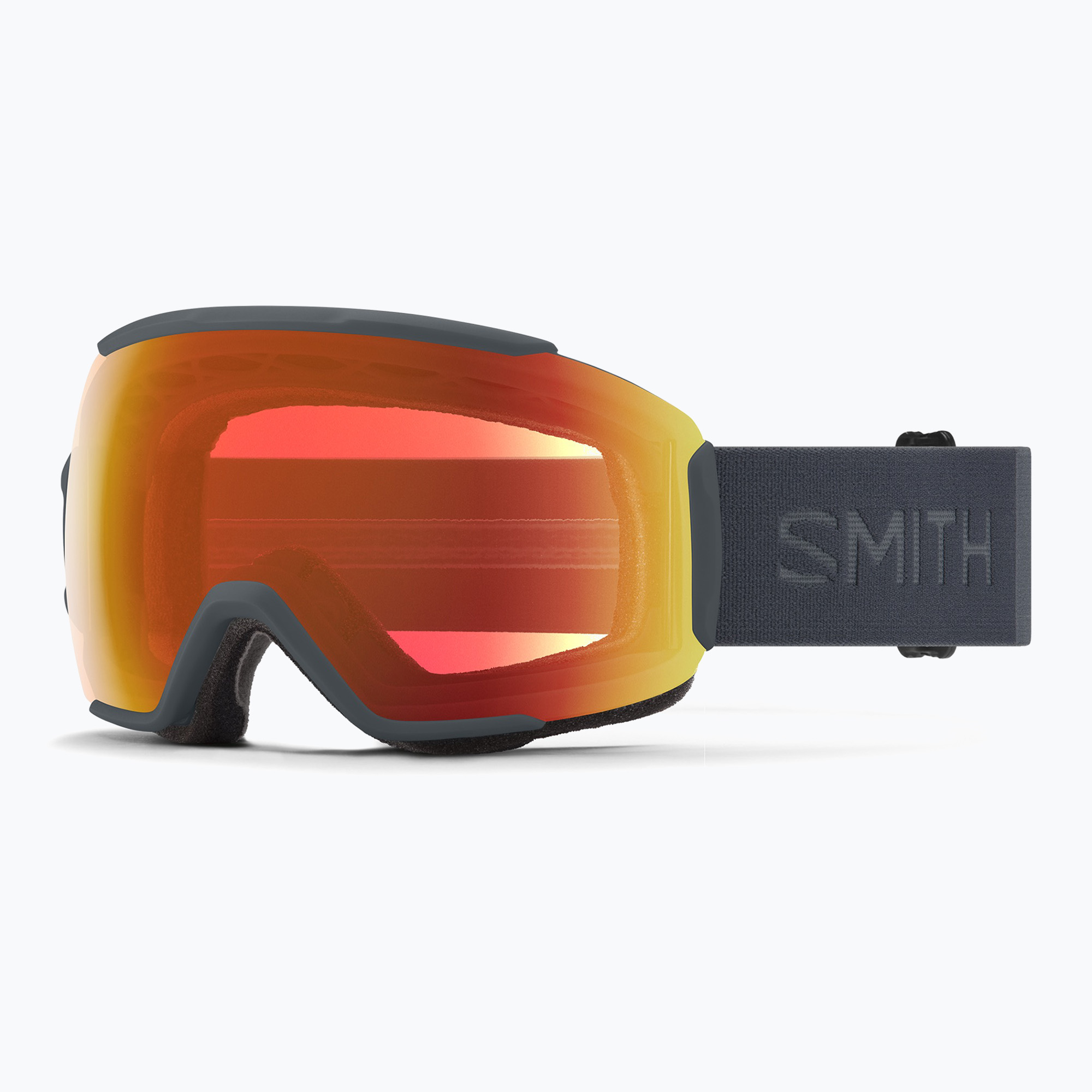 Скиорскa маска Smith Sequence OTG S2 slate/chromapop everyday red mirror