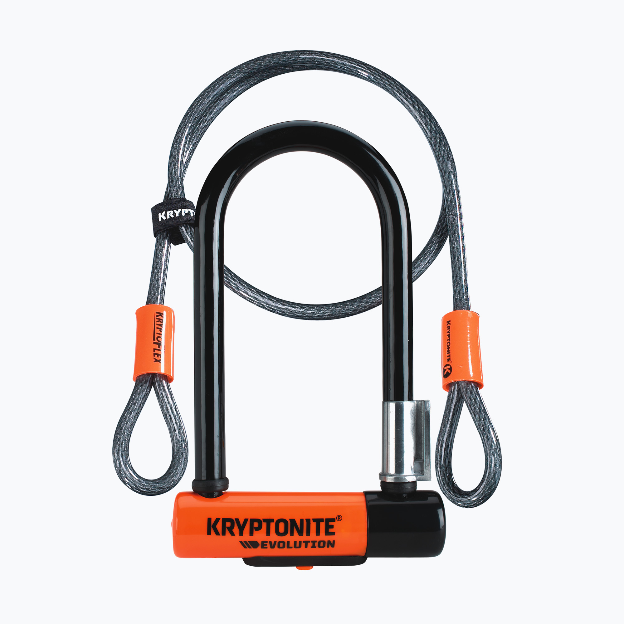 U-lock Kryptonite Evolution negru de blocare a bicicletei Mini-7in (Evolution Mini-7 U-Lock K002079)