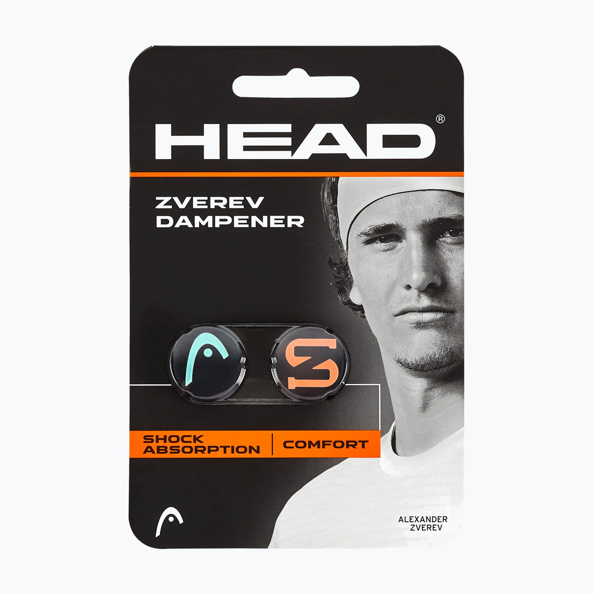 Silenziatori di vibrazioni HEAD Zverev Dampener 2 pcs teal/hot lava (Zverev Dampener 285120)