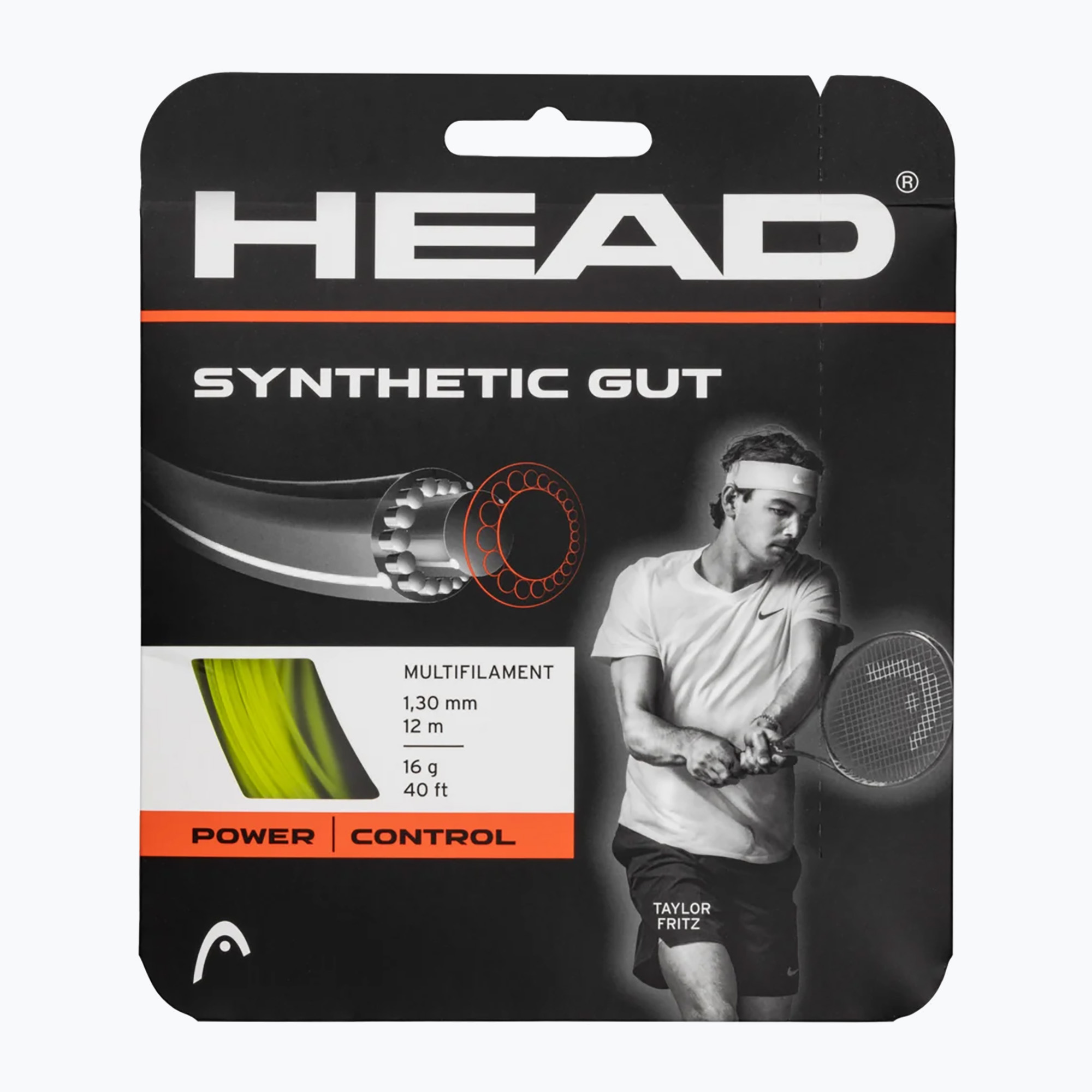 Tenisová struna HEAD Synthetic Gut 12 m žltá (Synthetic Gut 281111)