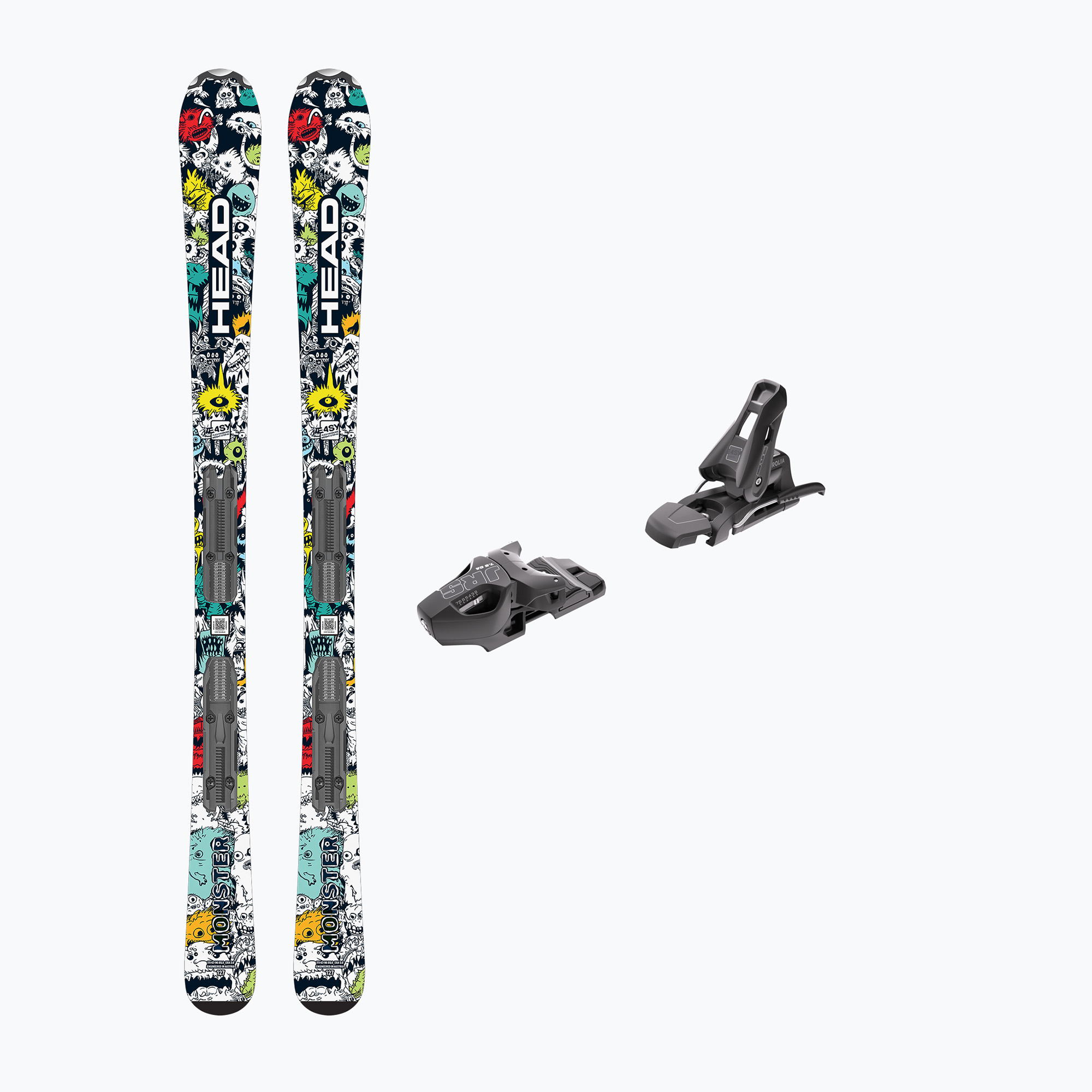 Детски ски за спускане със ски автомати HEAD  Monster Easy JRS   Jrs 7.5 GW CA white/black