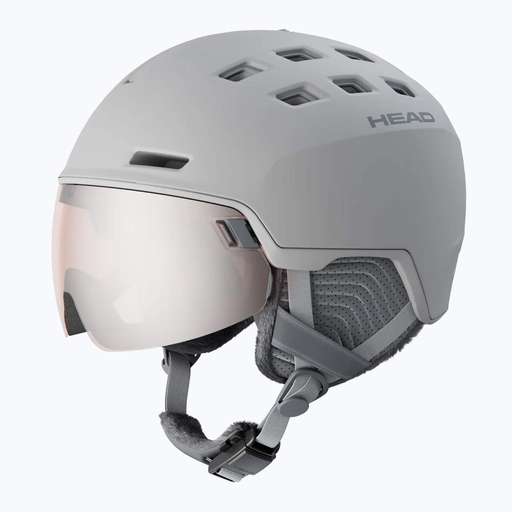 Скиорска каска HEAD Rachel W grey/silver red