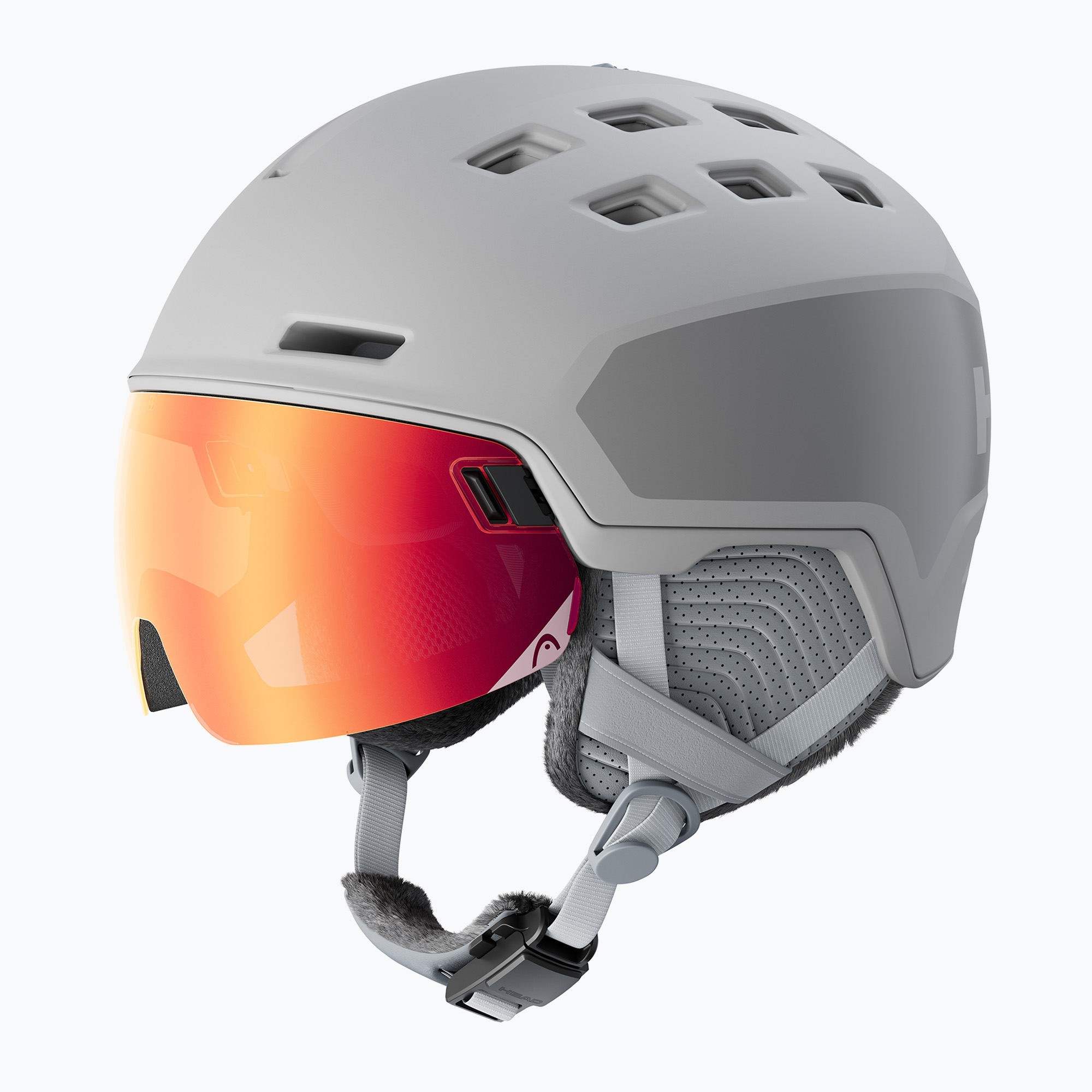 Casco da sci HEAD Rachel Pro grigio/rosso giallo (52-55 cm (XS-S)) (Rachel Pro W 323274)