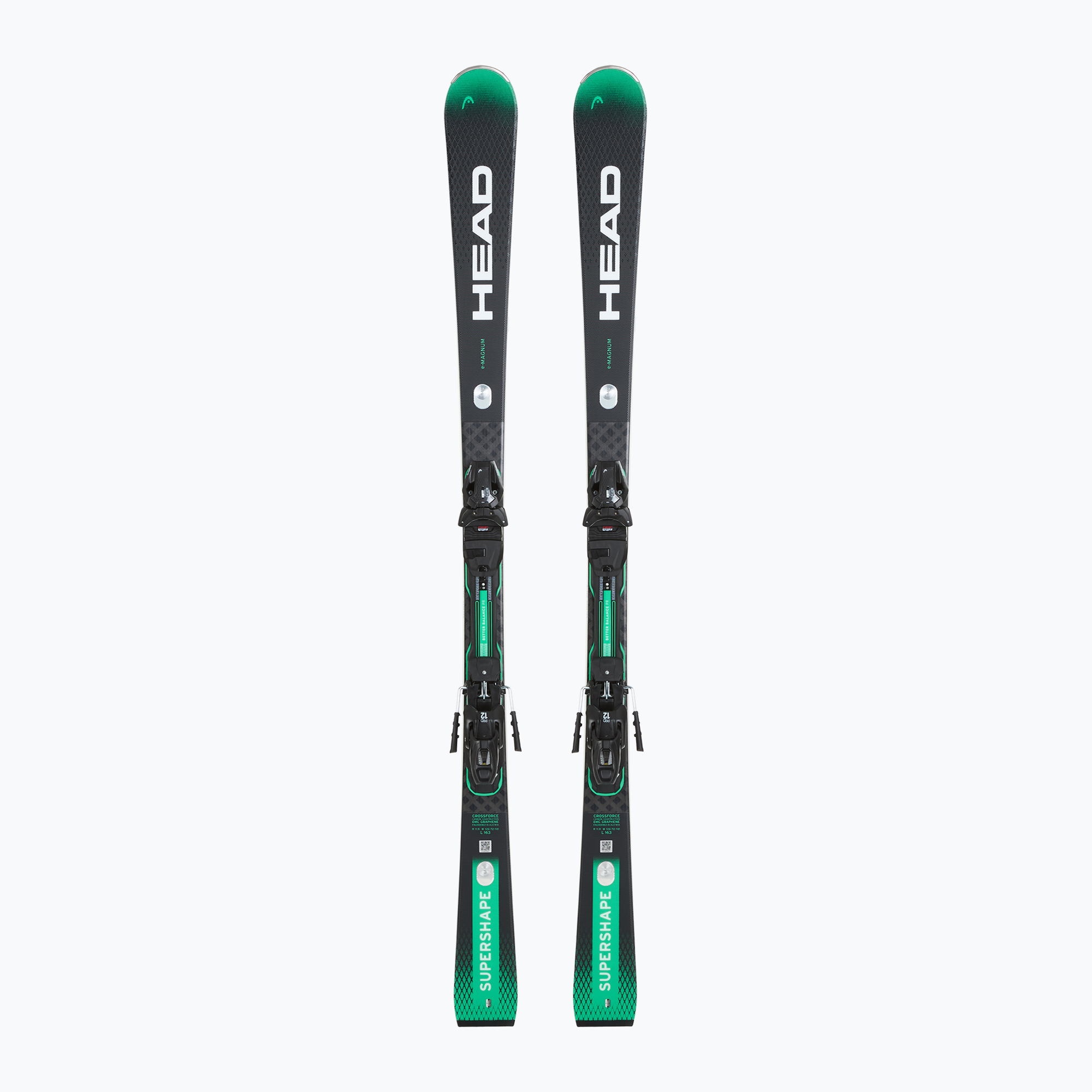 Zjazdové lyže HEAD Supershape e-Magnum SW BB-PR   viazanie PRD 12 GW black/green