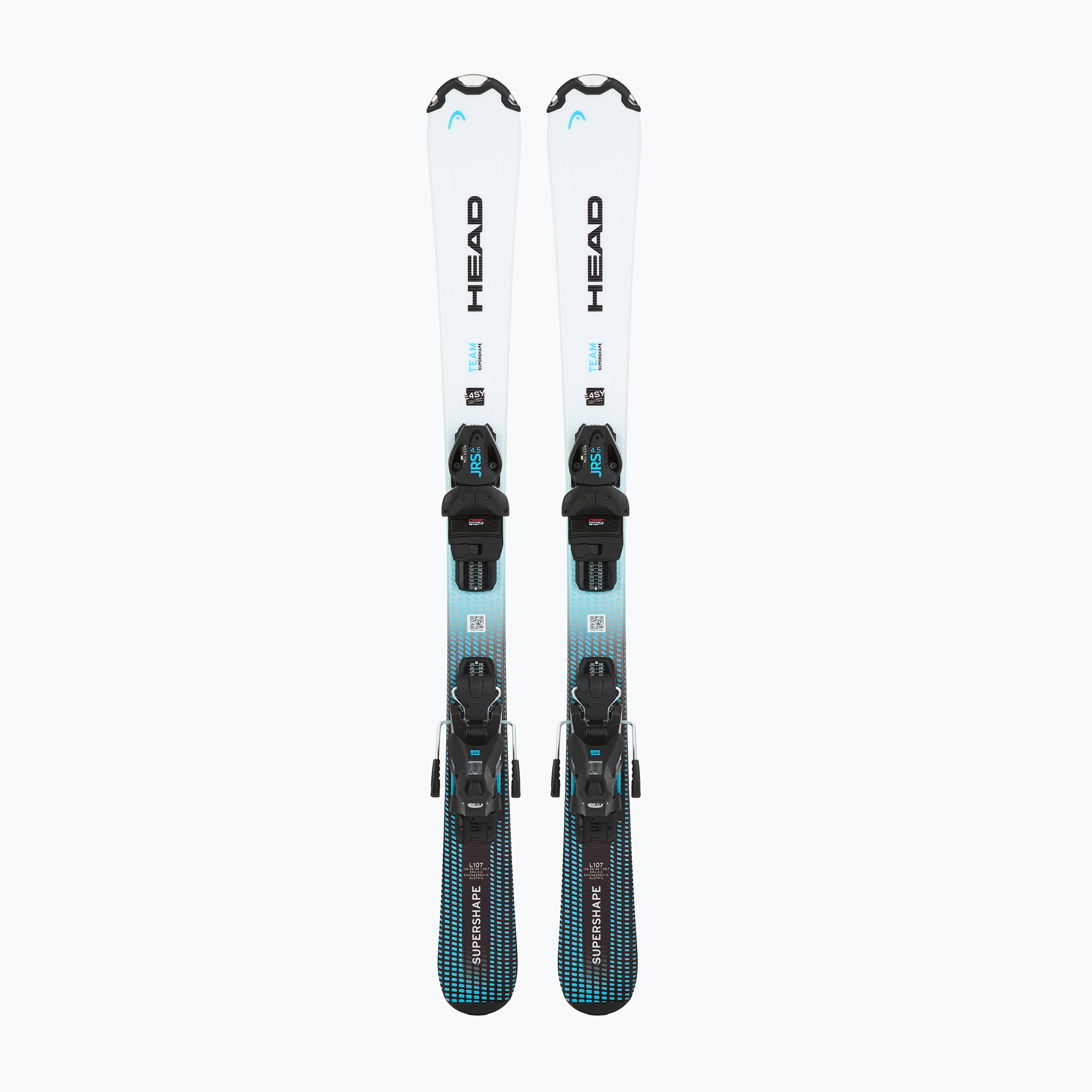 Detské zjazdové lyže HEAD Supershape Team Easy JRS + viazanie Jrs 4.5 GW CA white/blue (Supershape Team Easy JRS + Jrs 4.5 GW CA 314504/100923)