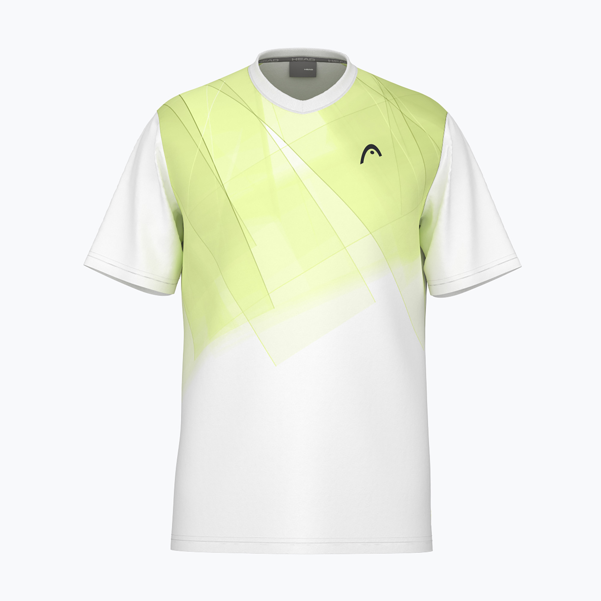 Koszulka tenisowa męska HEAD Topspin print vision m/lime 