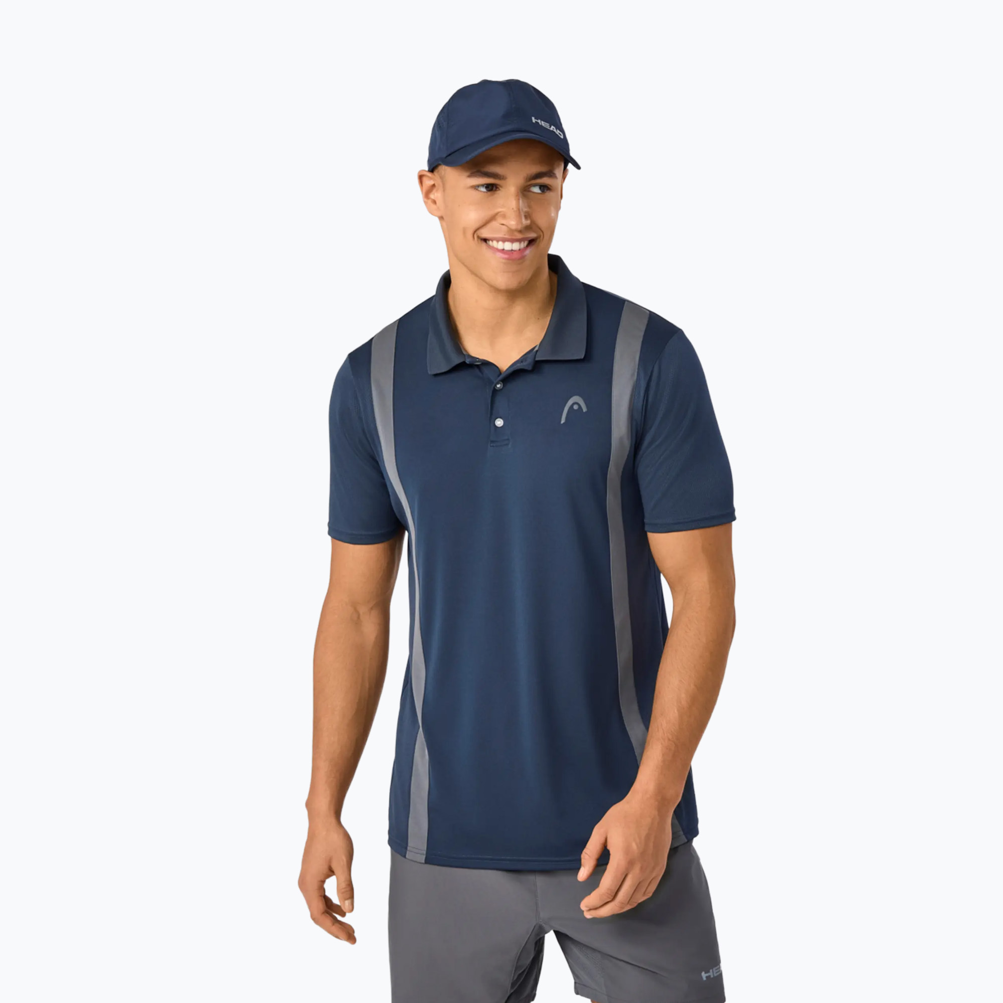 Koszulka tenisowa polo męska HEAD Club 25 Tech Polo navy