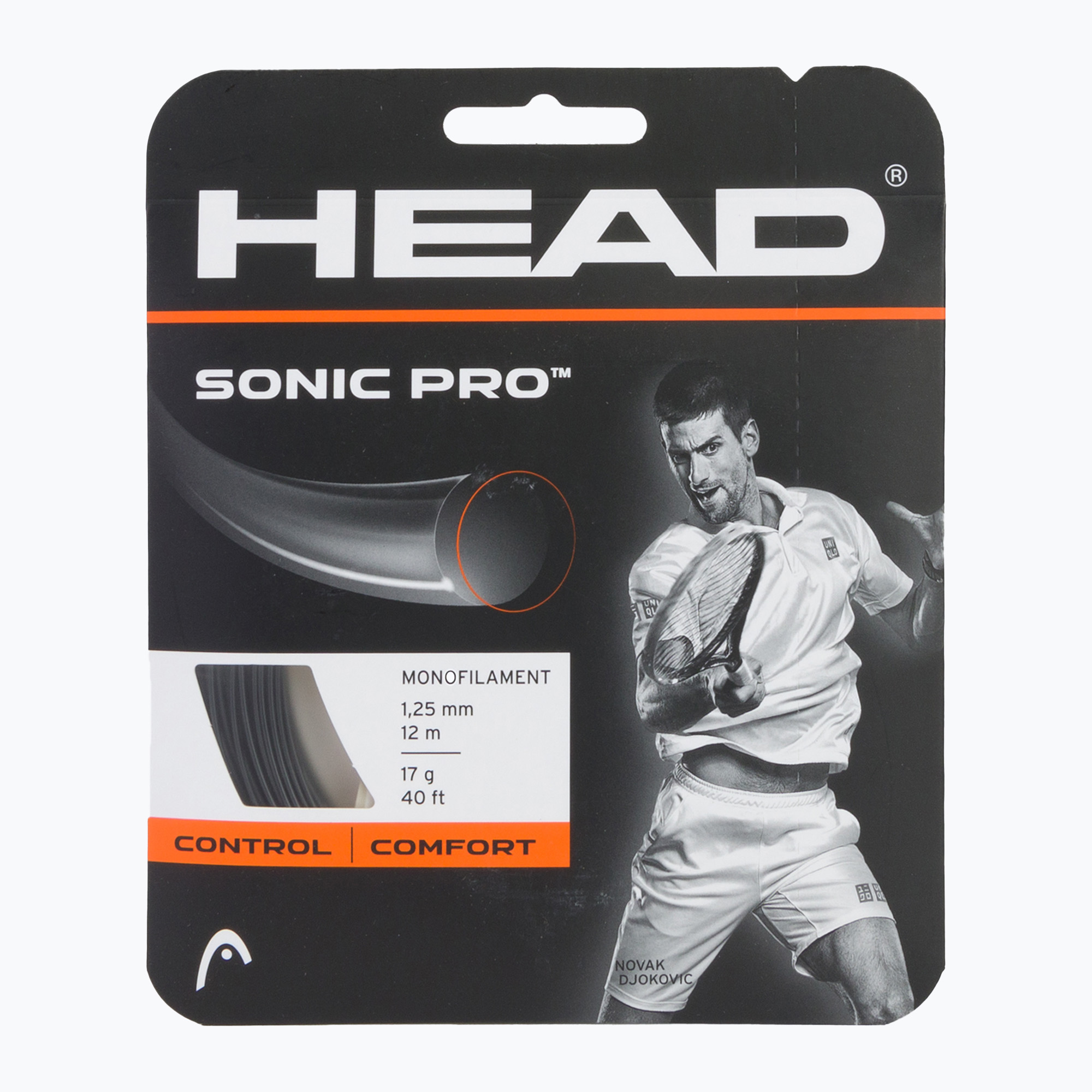 Corda da tennis HEAD Sonic Pro 12 m nero (16 g / 1.30 mm) (281028)