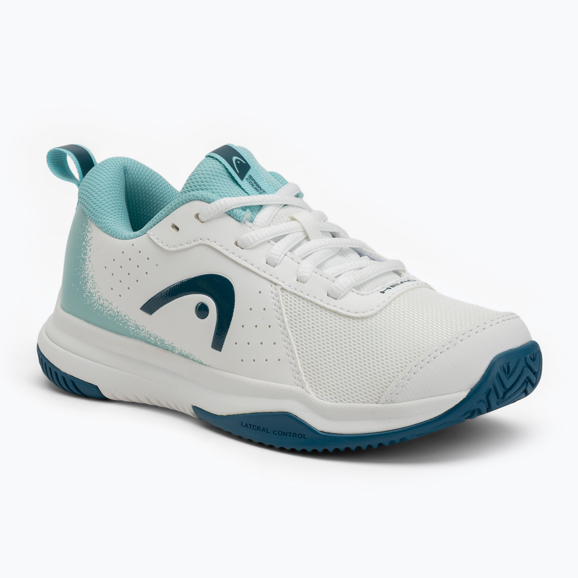 Buty do tenisa dziecięce HEAD Sprint Court 4.0 white/ turquise 