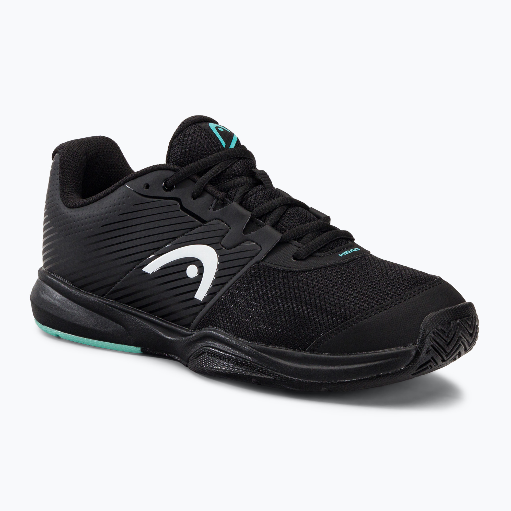 Buty do tenisa męskie HEAD Revolt Court black/teal 