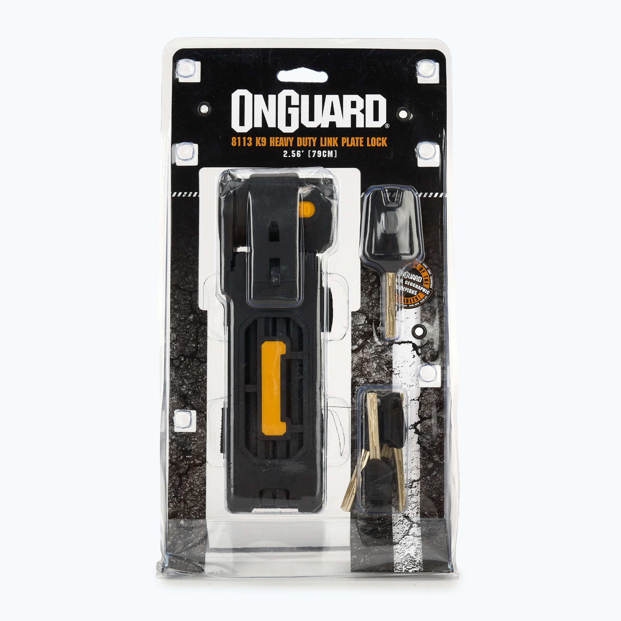 ONGUARD Heavy Duty Link Plate Lock K9 FOLDING 8113 5 x Key Code Yellow ONG-8113