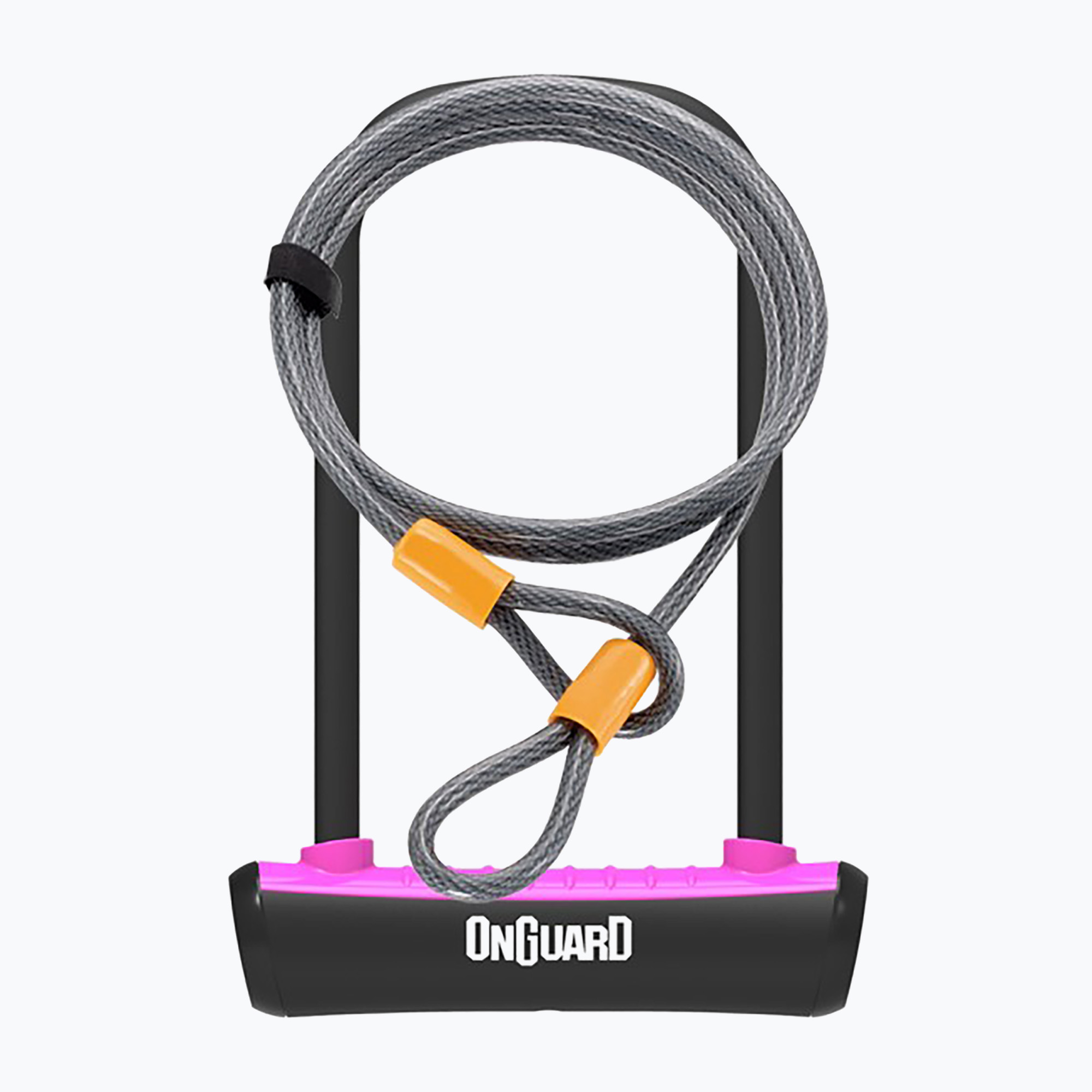 Zámok na bicykel OnGuard Neon 8154PN U-Lock čierny/ružový (Neon ONG-8154PN)