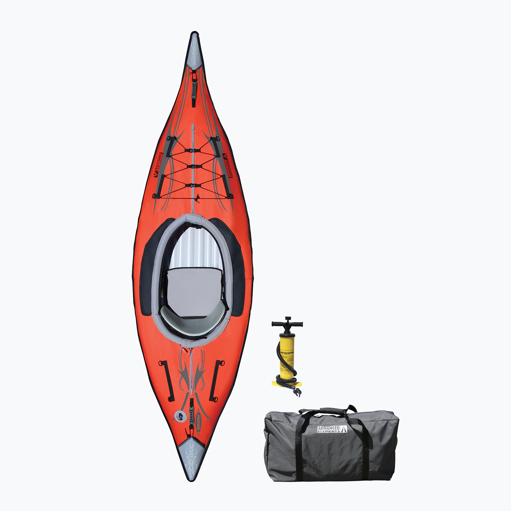 Advanced Elements AdvancedFrame con pompa classic red kayak gonfiabile per 1 persona (318 x 81 cm) (AdvancedFrame with Pump AE1012-R-P)