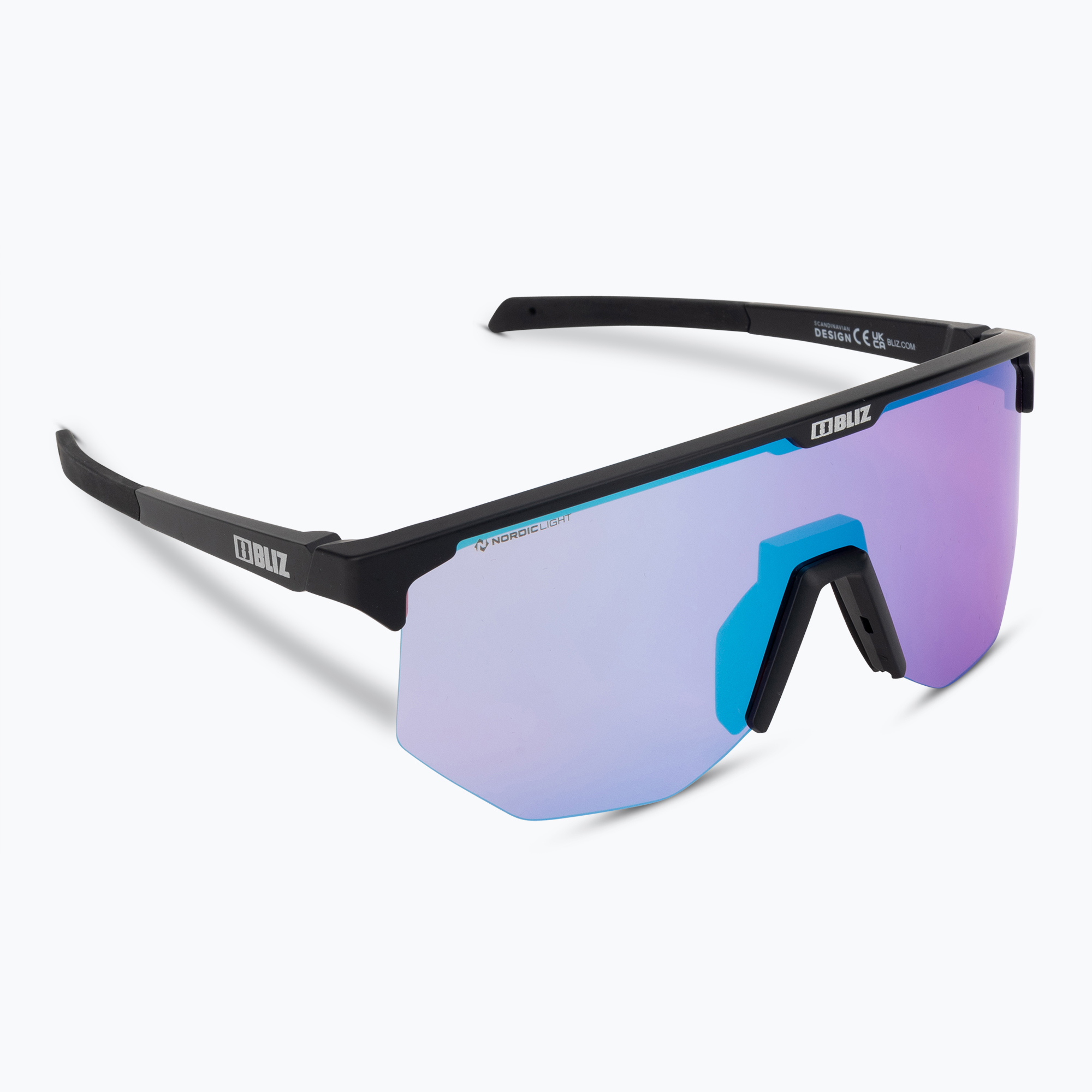 Bliz Hero Nano Optics Nordic Light S2 kerékpáros szemüveg matt fekete/világos begónia/ibolyakék multi (Hero Nano Optics Nordic Light S2 52211-14N)