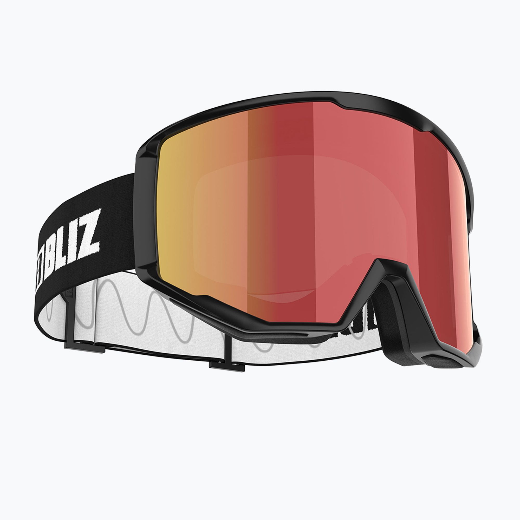 Lyžiarske okuliare Bliz Spark black/brown&red (Spark 0ZG8005-02 00)