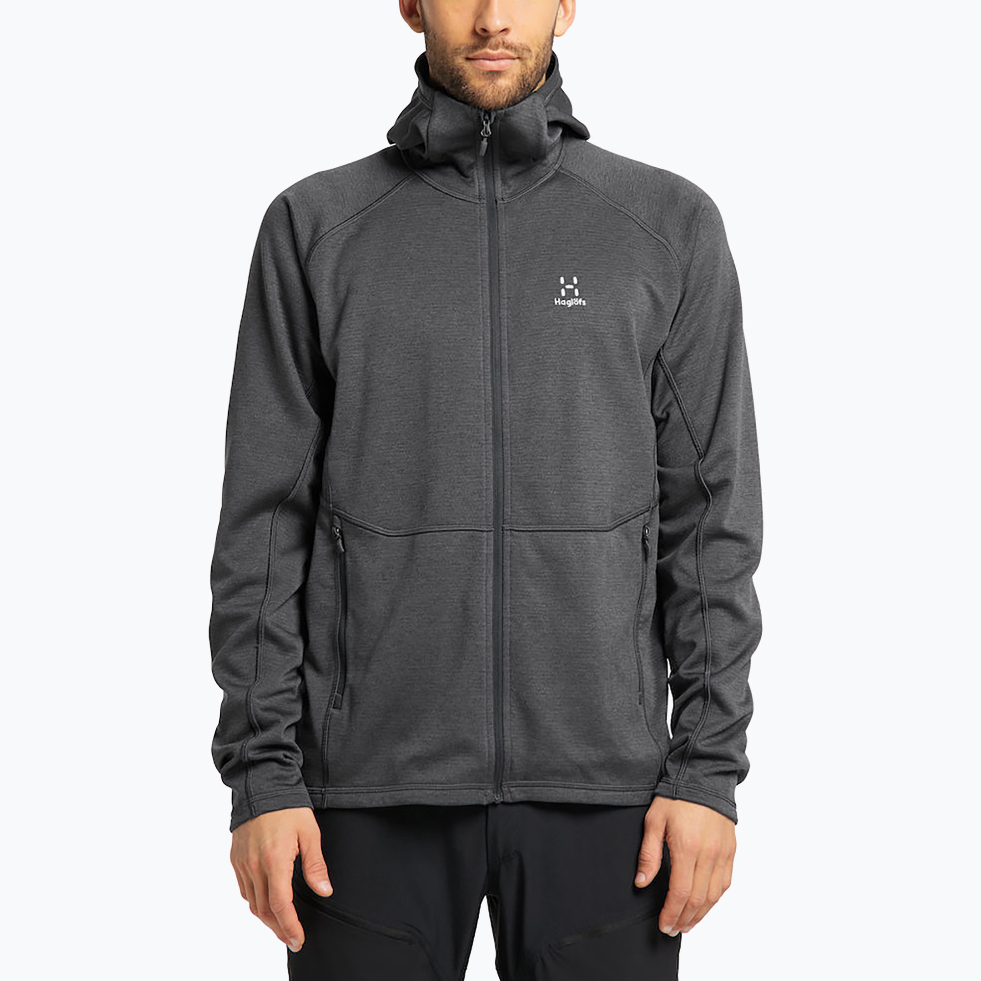 Bluza trekkingowa męska Haglöfs Velum Hood magnetite 
