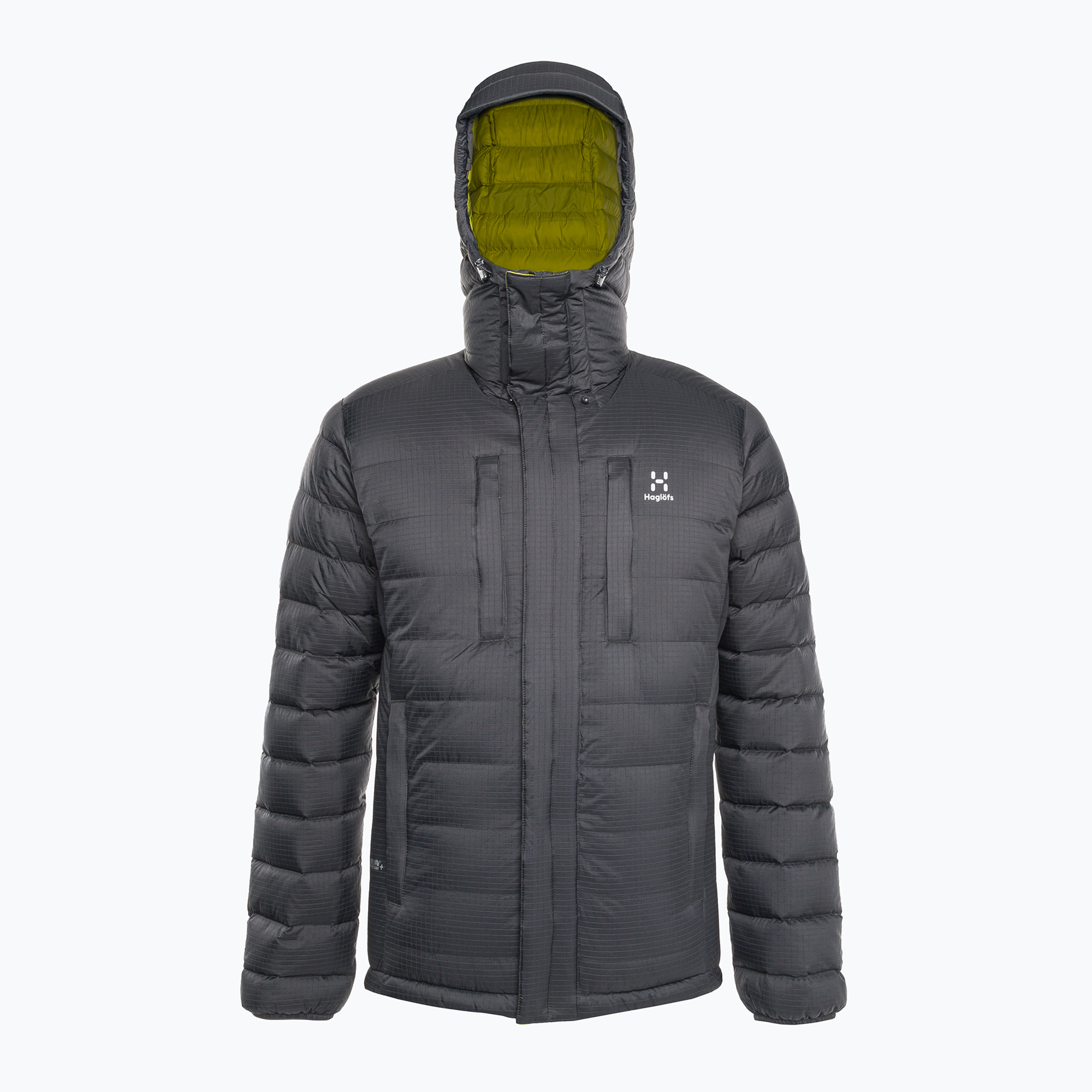 Kurtka puchowa męska Haglöfs Reliable Down Hood magnetite 