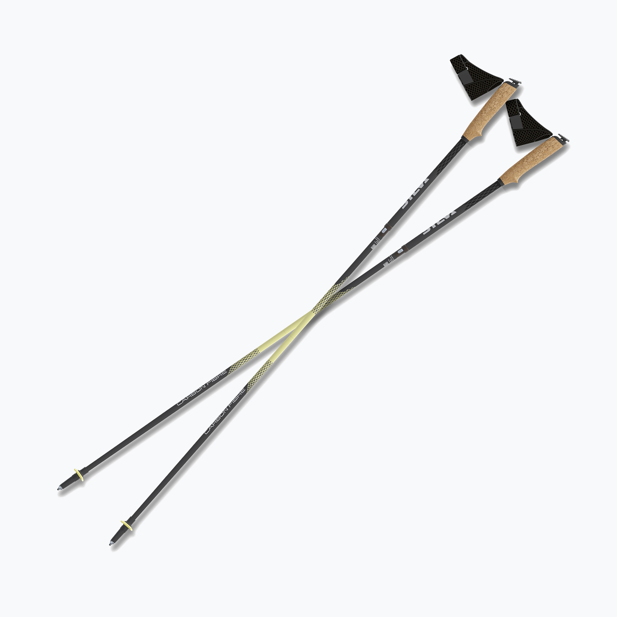 Bežecké palice Silva Running Poles Carbon Z Fixed black